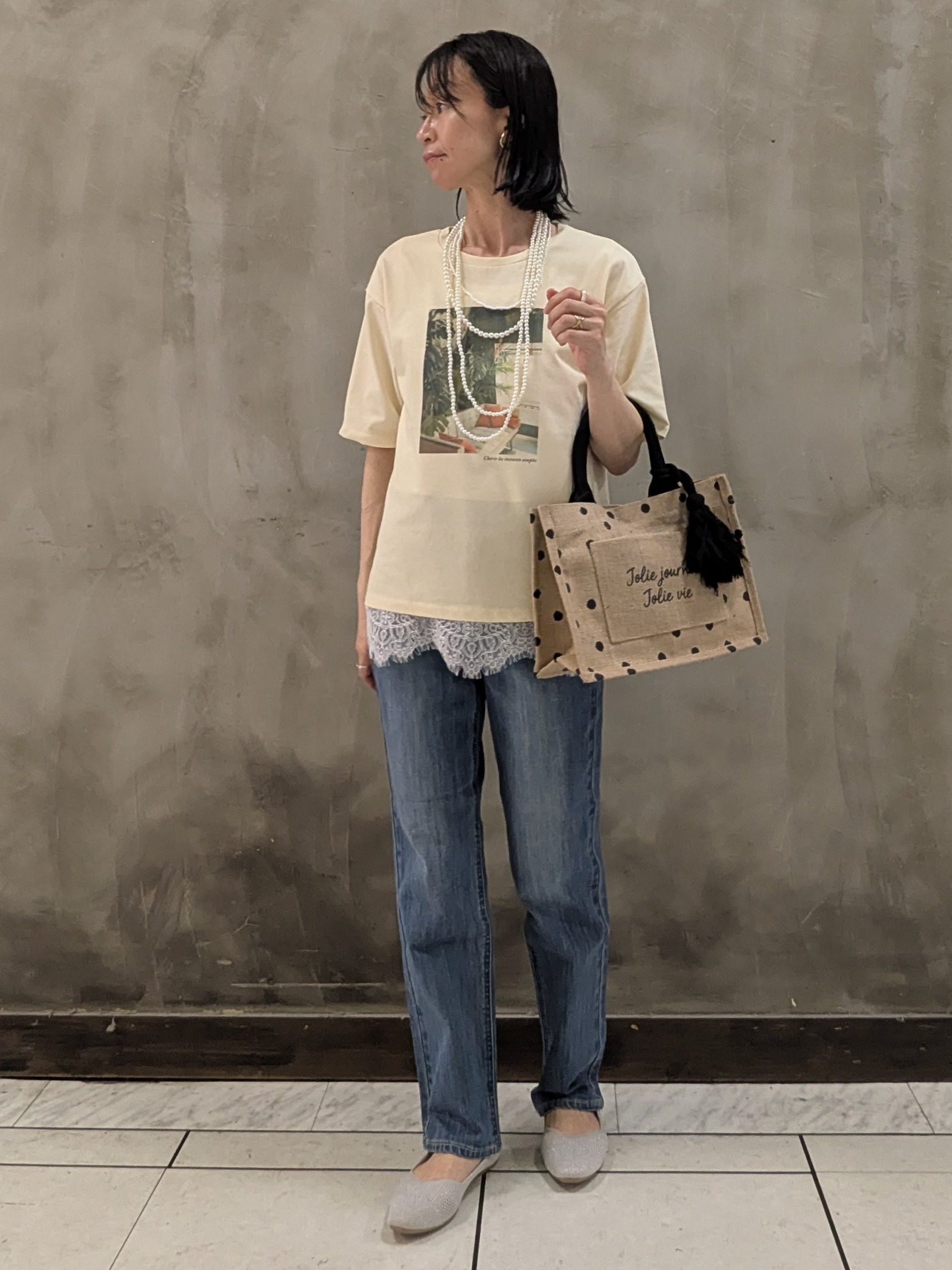 shioさんの「grove｜再入荷！【貴島明日香さん着用】裾レイヤードタンクトップ」を使ったコーディネート