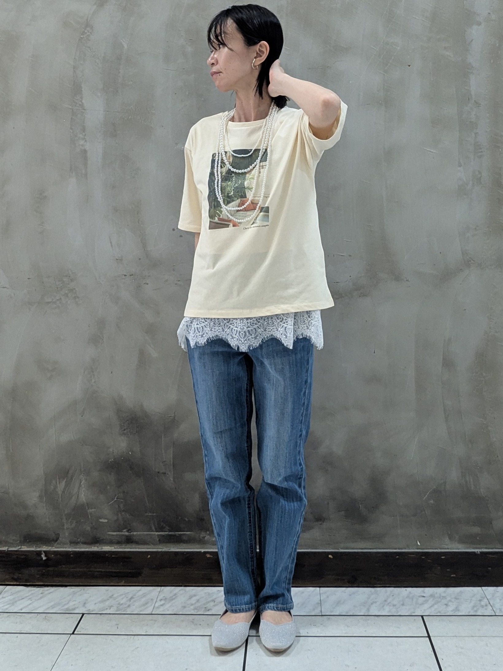 shioさんの「grove｜再入荷！【貴島明日香さん着用】裾レイヤードタンクトップ」を使ったコーディネート