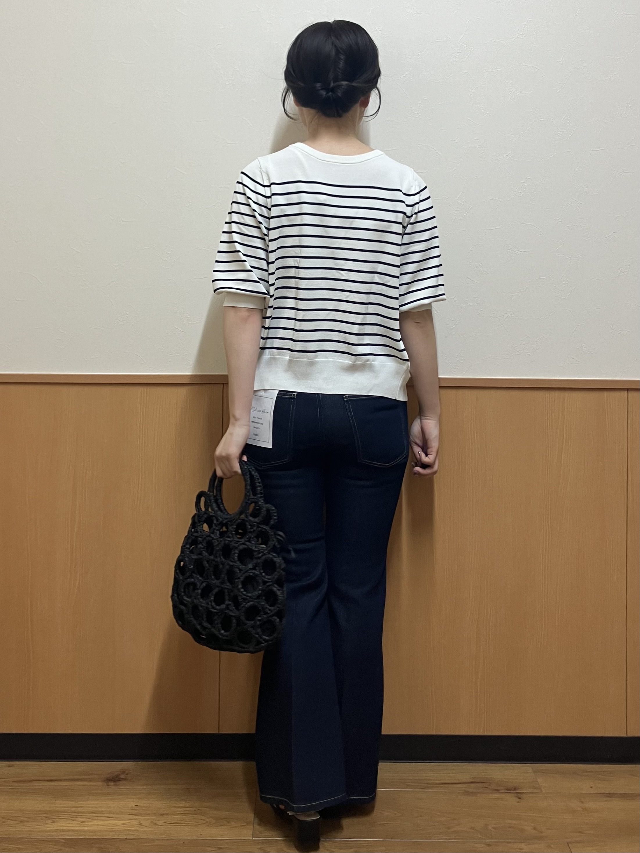 MAYUKIさんの「index｜【UVケア】前後2wayクリスタルボタン6分袖カーディガン《洗濯機OK／抗ピリング》」を使ったコーディネート