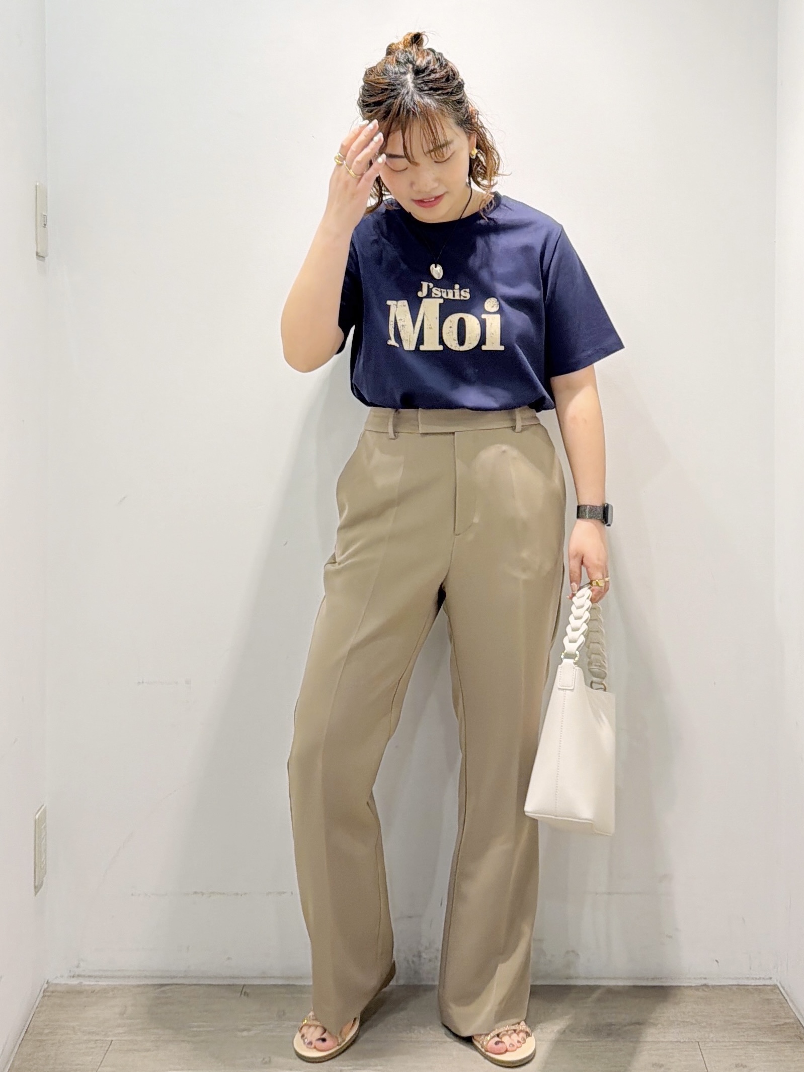 sumicaさんの「OPAQUE.CLIP｜アソートロゴTシャツ【洗濯機OK】」を使ったコーディネート