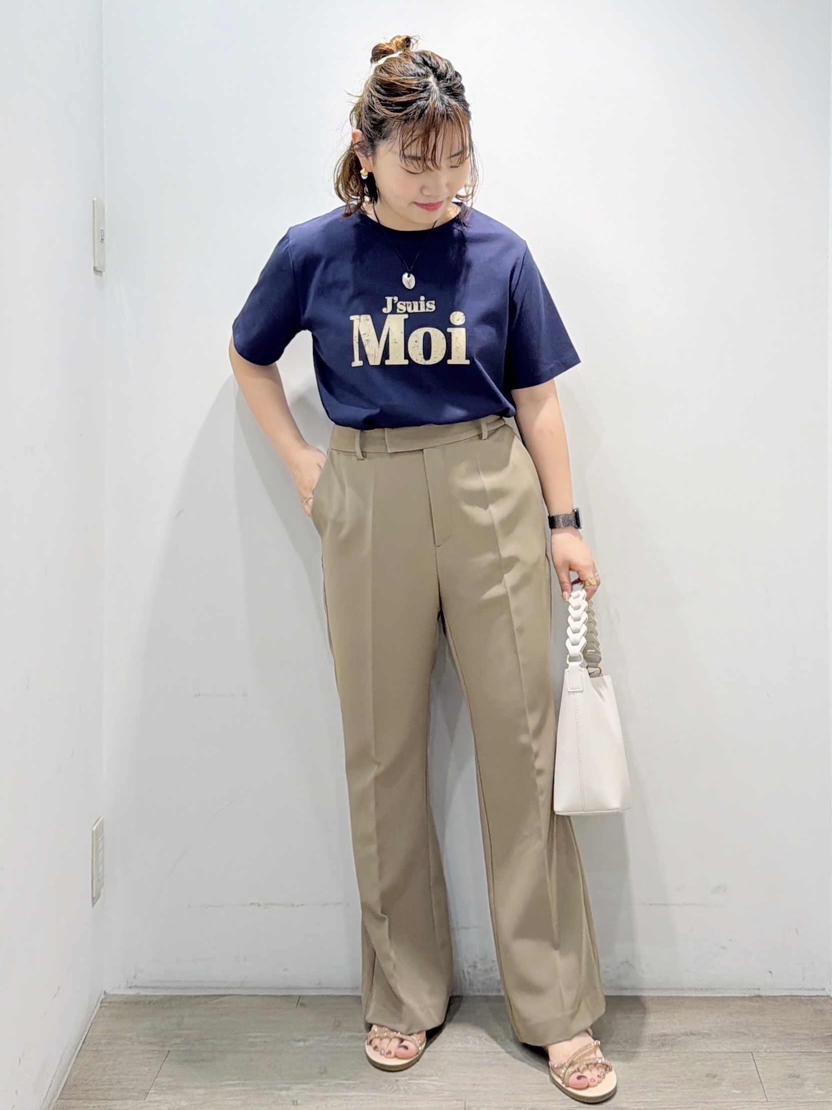 sumicaさんの「OPAQUE.CLIP｜アソートロゴTシャツ【洗濯機OK】」を使ったコーディネート