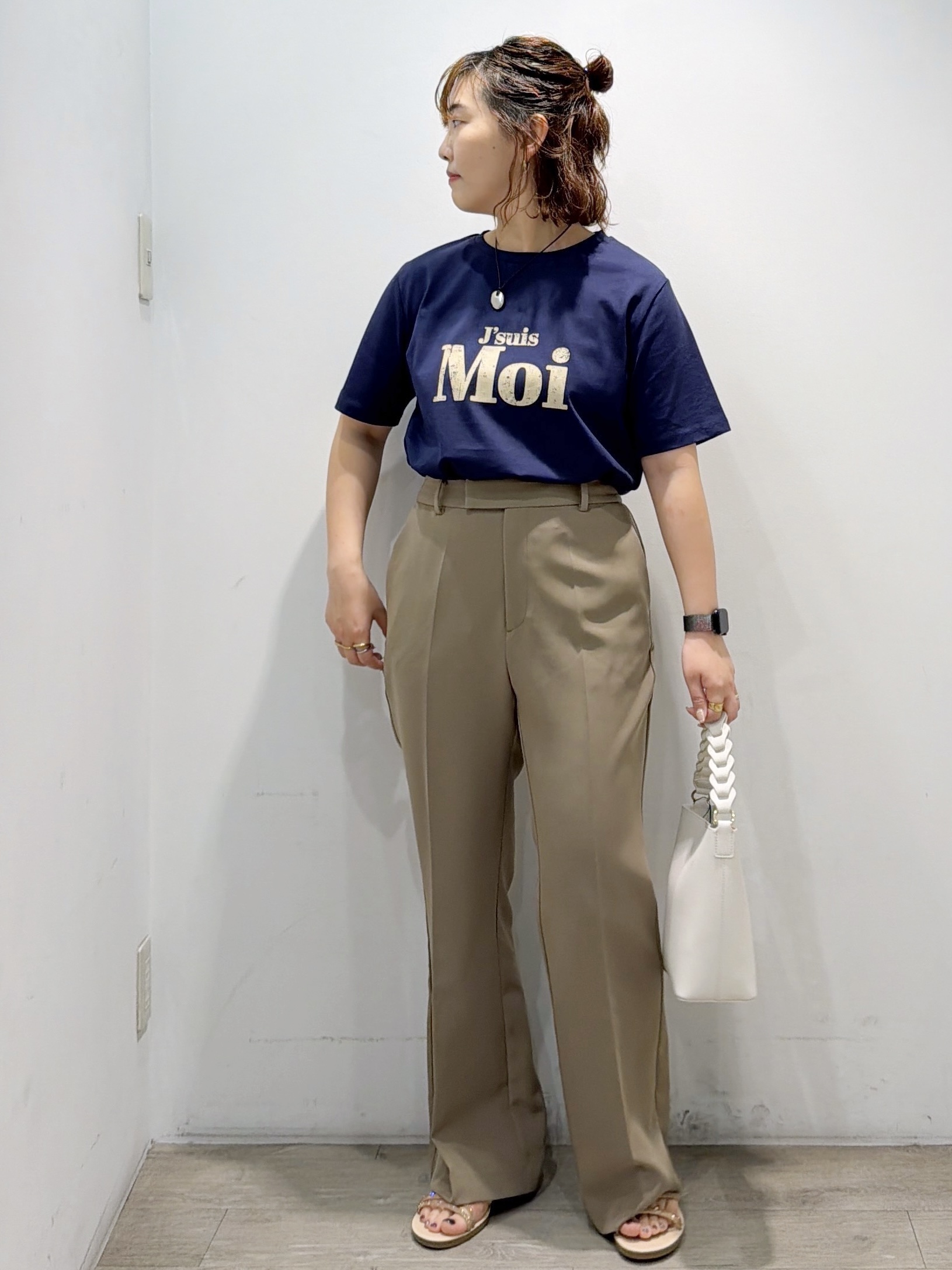 sumicaさんの「OPAQUE.CLIP｜アソートロゴTシャツ【洗濯機OK】」を使ったコーディネート