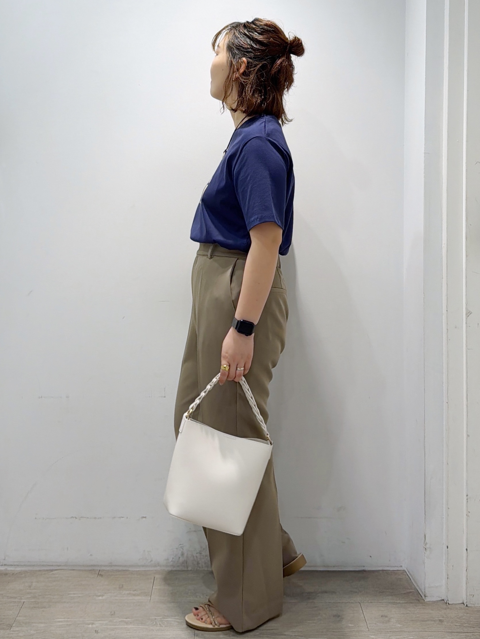 sumicaさんの「OPAQUE.CLIP｜アソートロゴTシャツ【洗濯機OK】」を使ったコーディネート