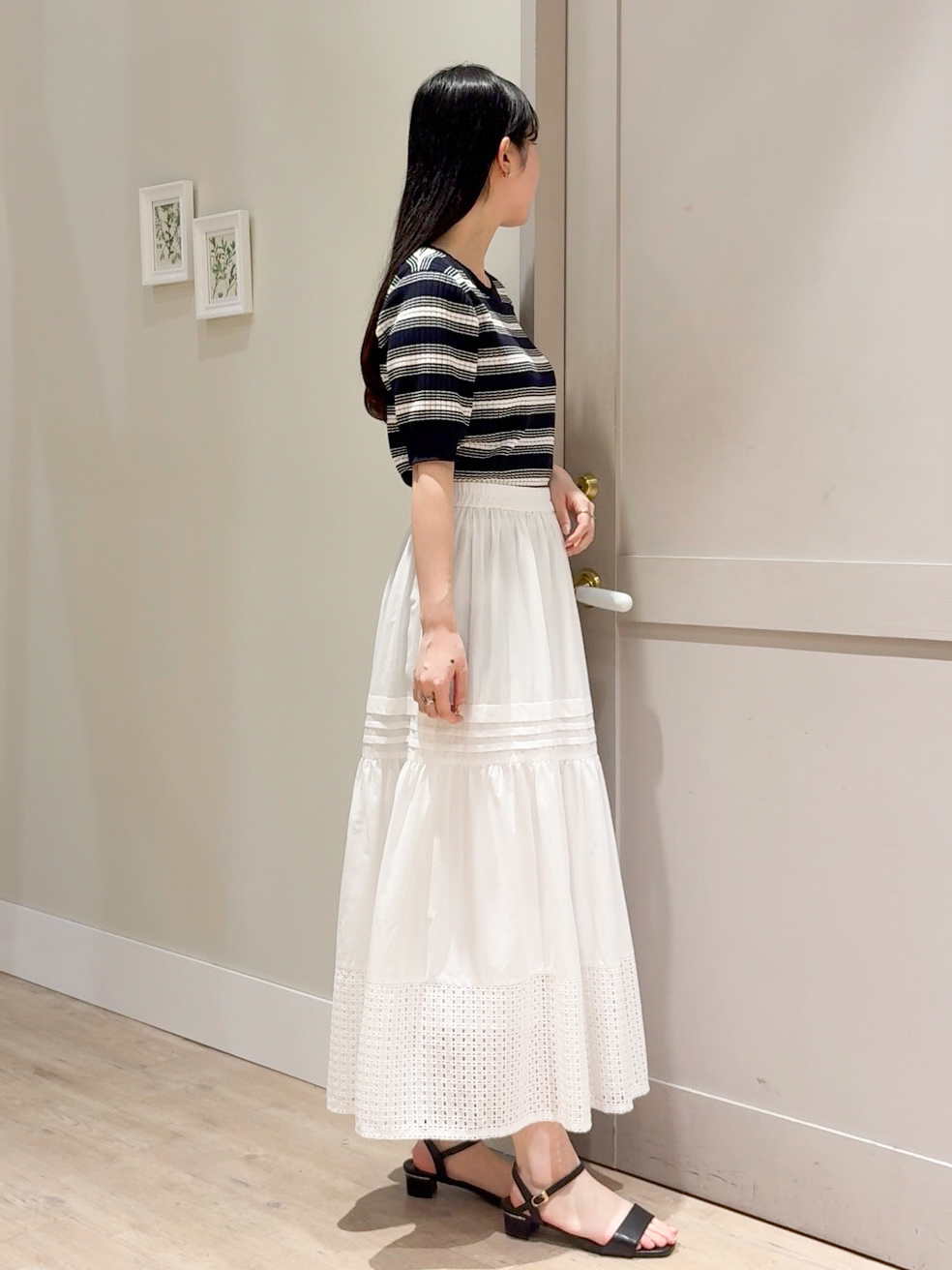 Mayuさんの「grove｜【洗濯機OK/ひんやり】軽く羽織れるハーフスリーブジャケット」を使ったコーディネート