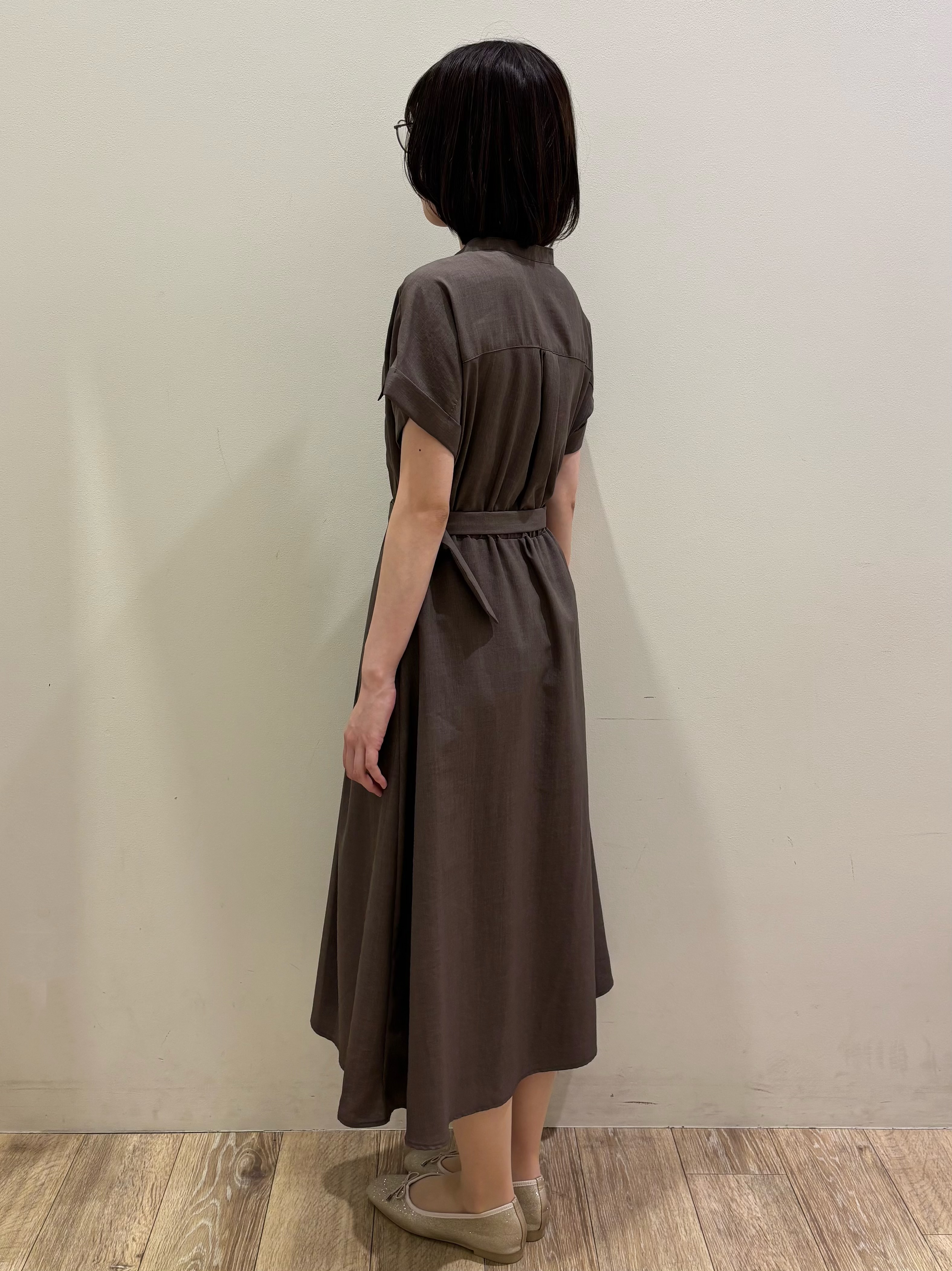 honamiさんの「index｜ダブルポケットスキッパーワンピース【防シワ／洗濯機OK】《XS～3L／6col》」を使ったコーディネート