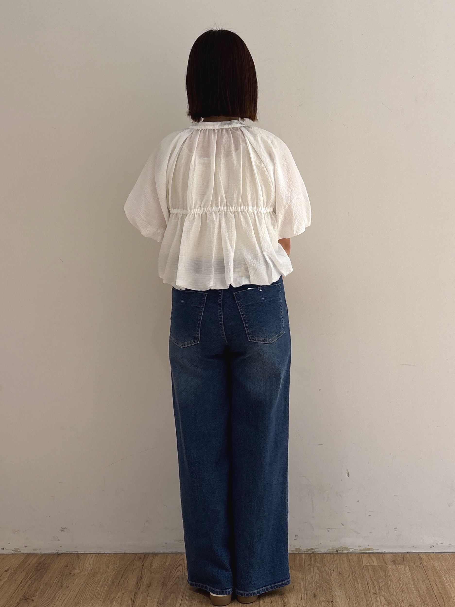 mireiさんの「OPAQUE.CLIP｜バルーンデザインブラウス【洗濯機OK】」を使ったコーディネート