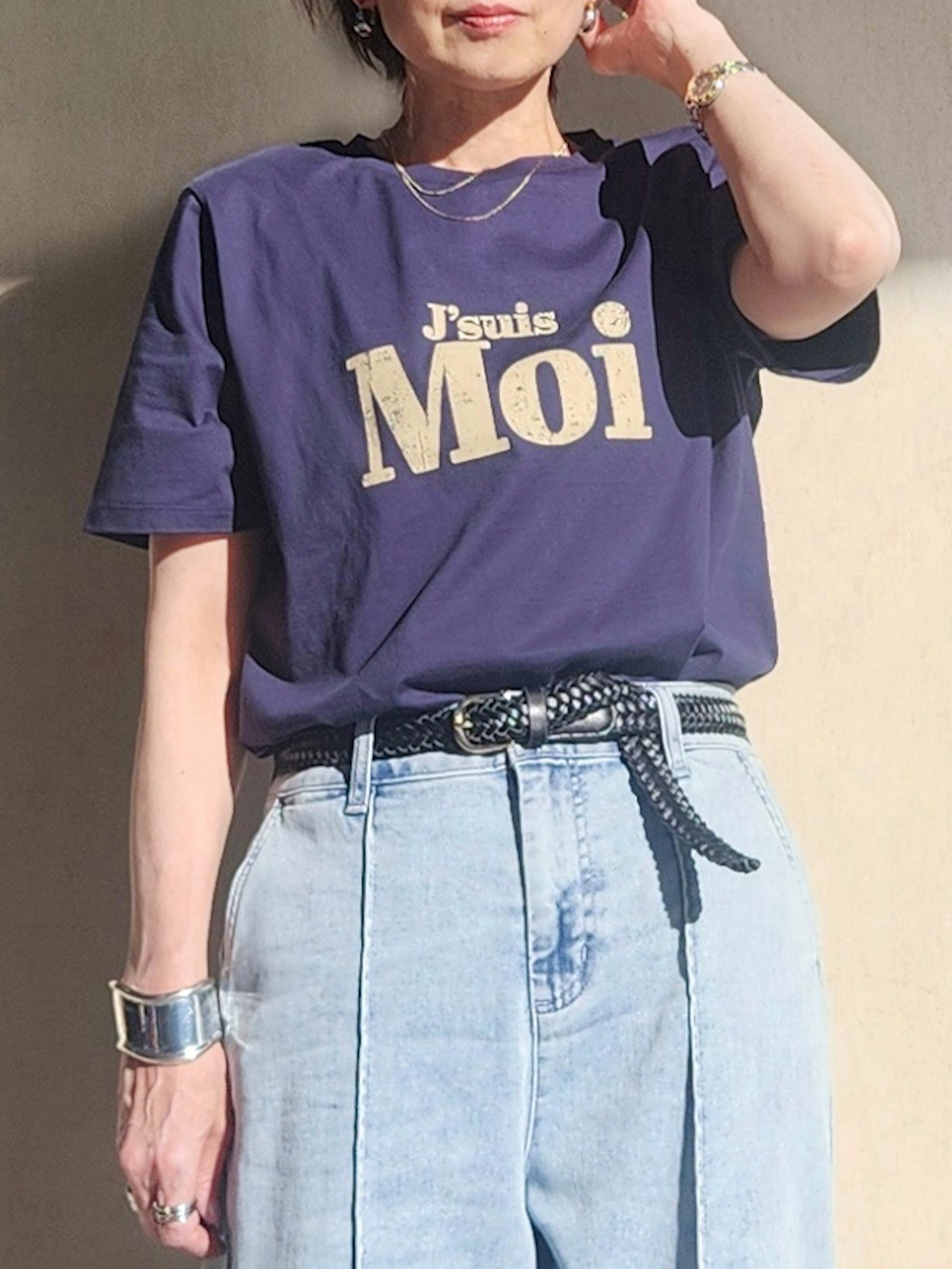 milkyさんの「OPAQUE.CLIP｜アソートロゴTシャツ【洗濯機OK】」を使ったコーディネート