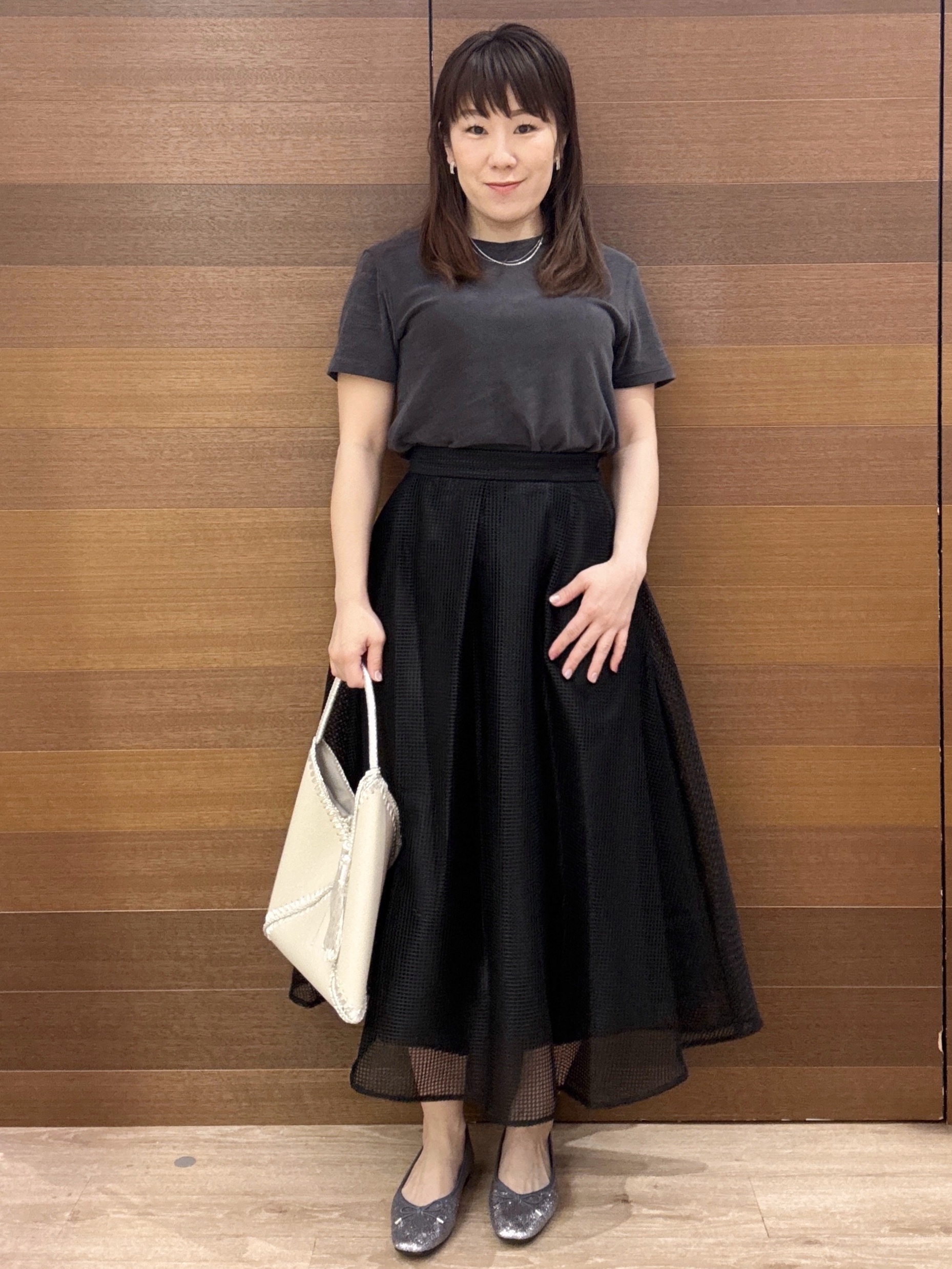 maichiさんの「OPAQUE.CLIP｜ベーシックパイルTシャツ【洗濯機OK】」を使ったコーディネート