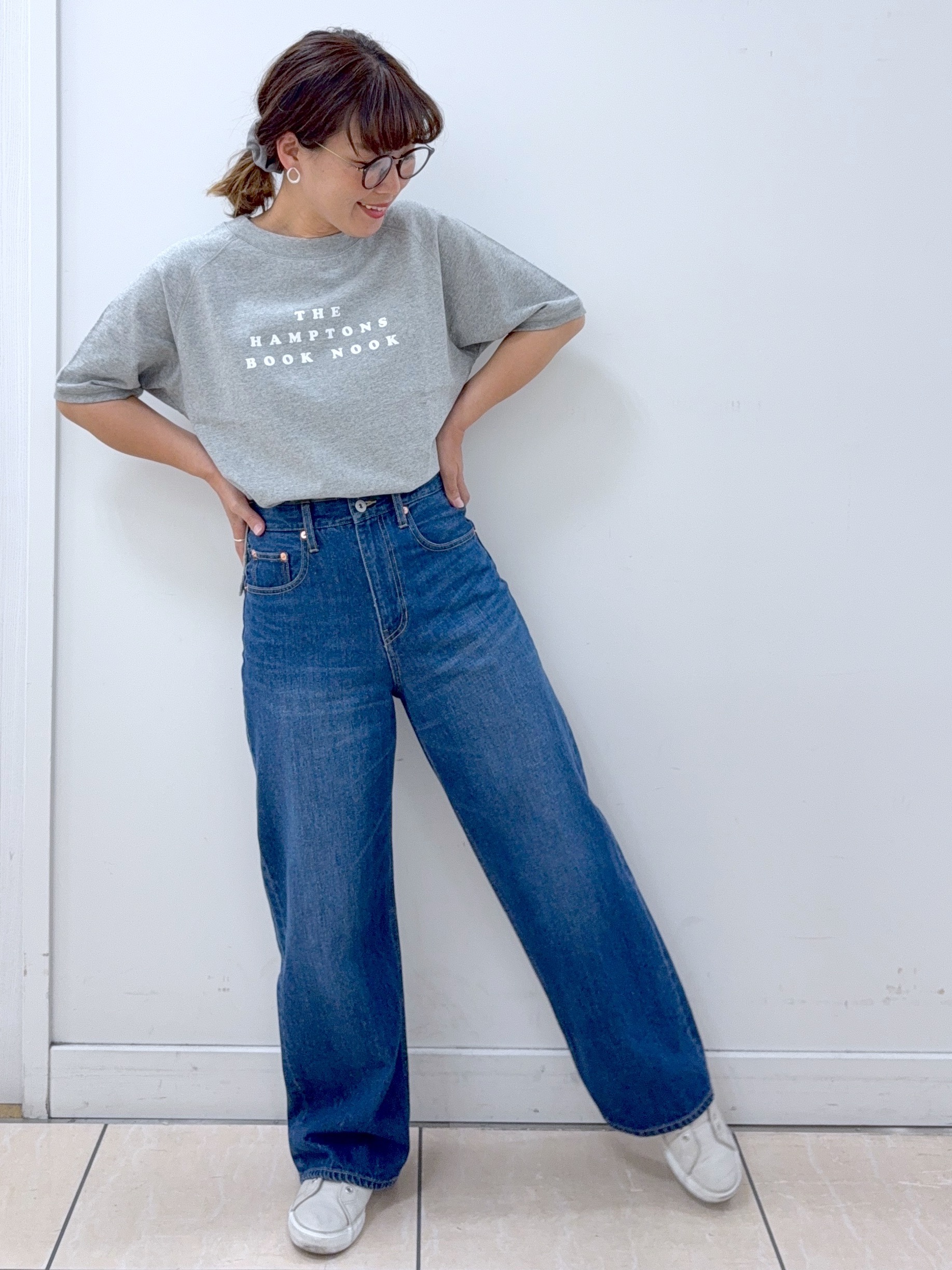 Osawaさんの「Dessin｜【洗える】フロッキーロゴ裏毛プルオーバー」を使ったコーディネート