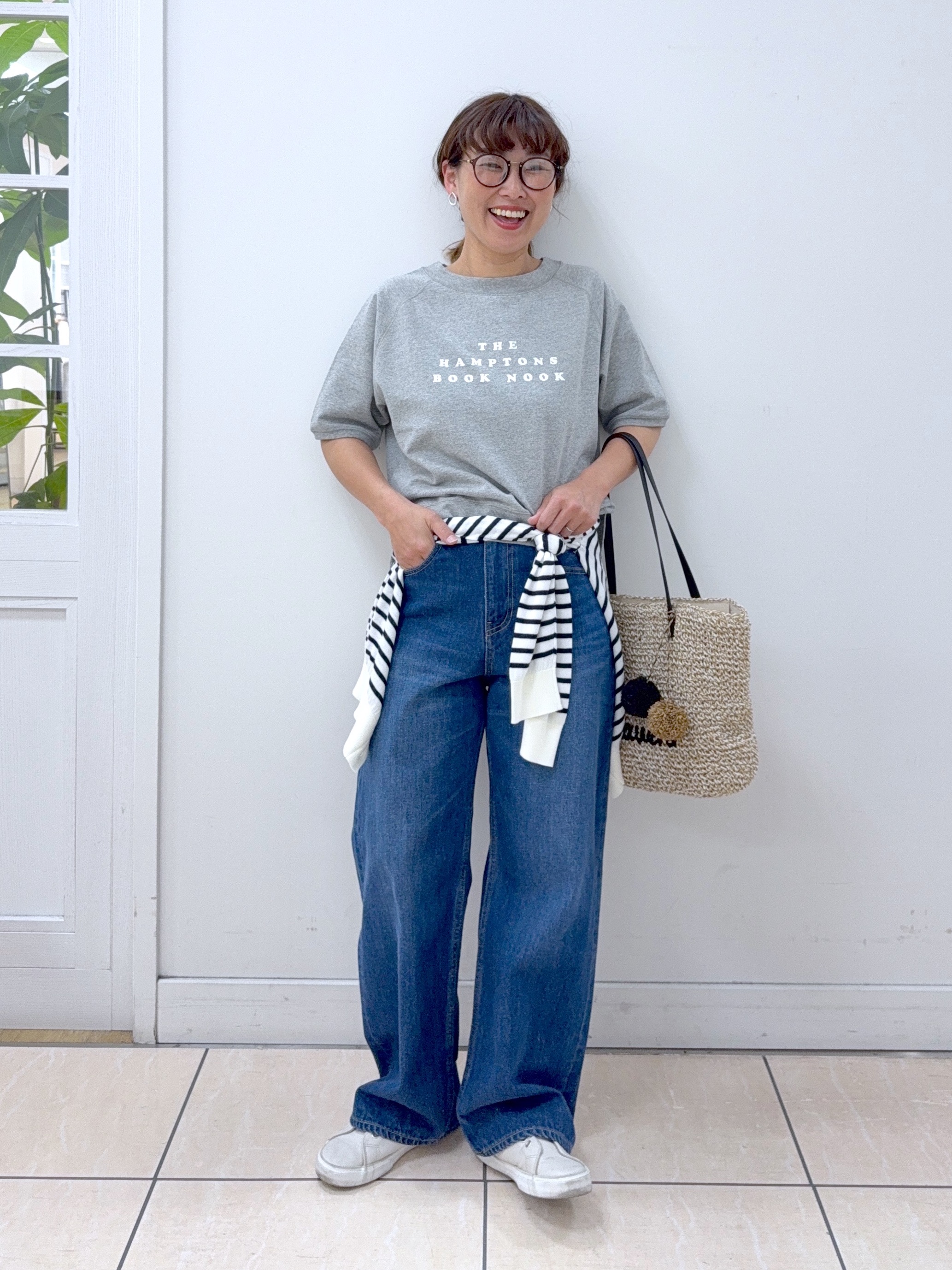 Osawaさんの「Dessin｜【洗える】フロッキーロゴ裏毛プルオーバー」を使ったコーディネート