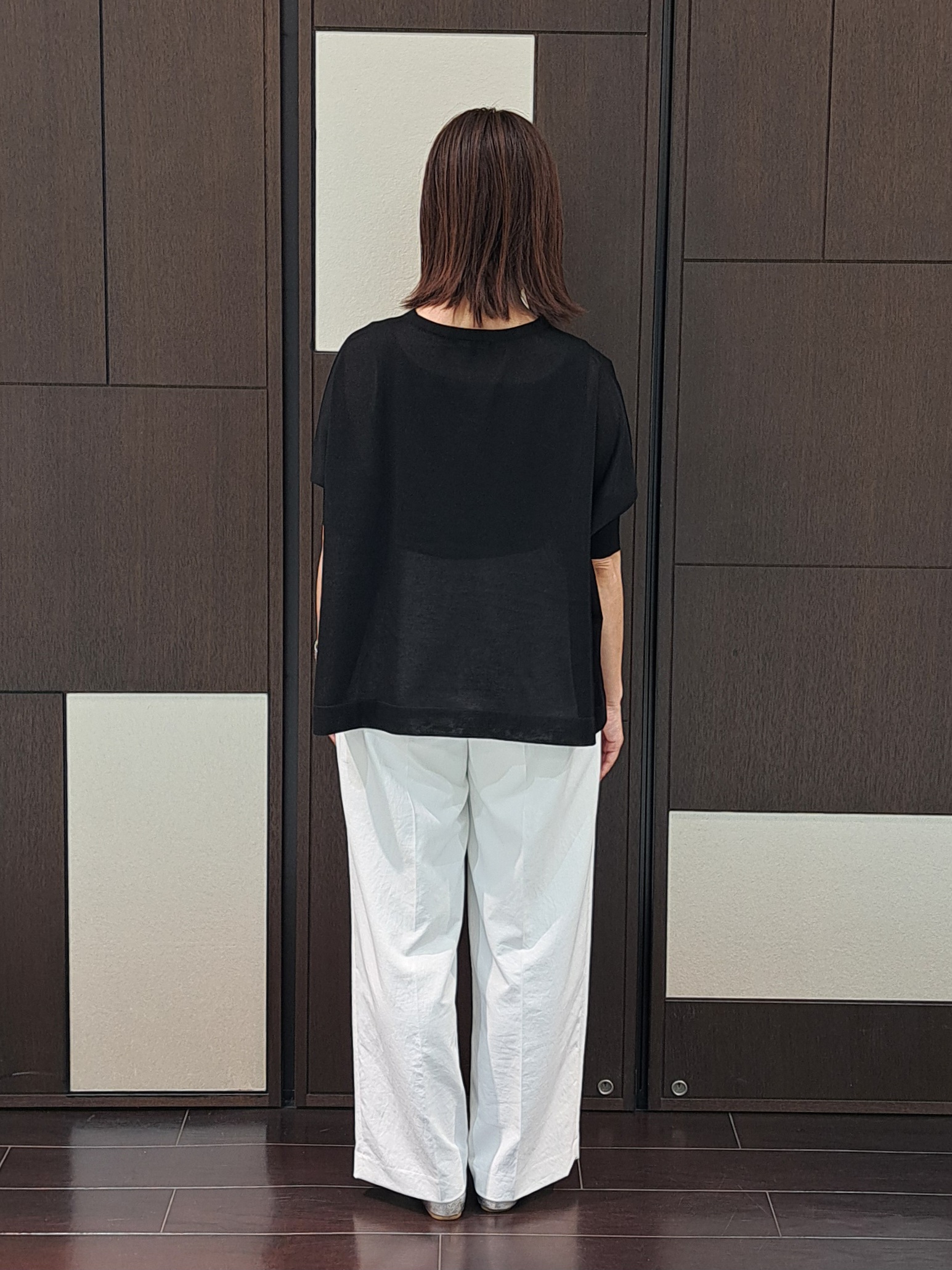 ちいさんの「UNTITLED｜◆【9色展開/アンサンブル可】コットンクルーネックカーディガン」を使ったコーディネート