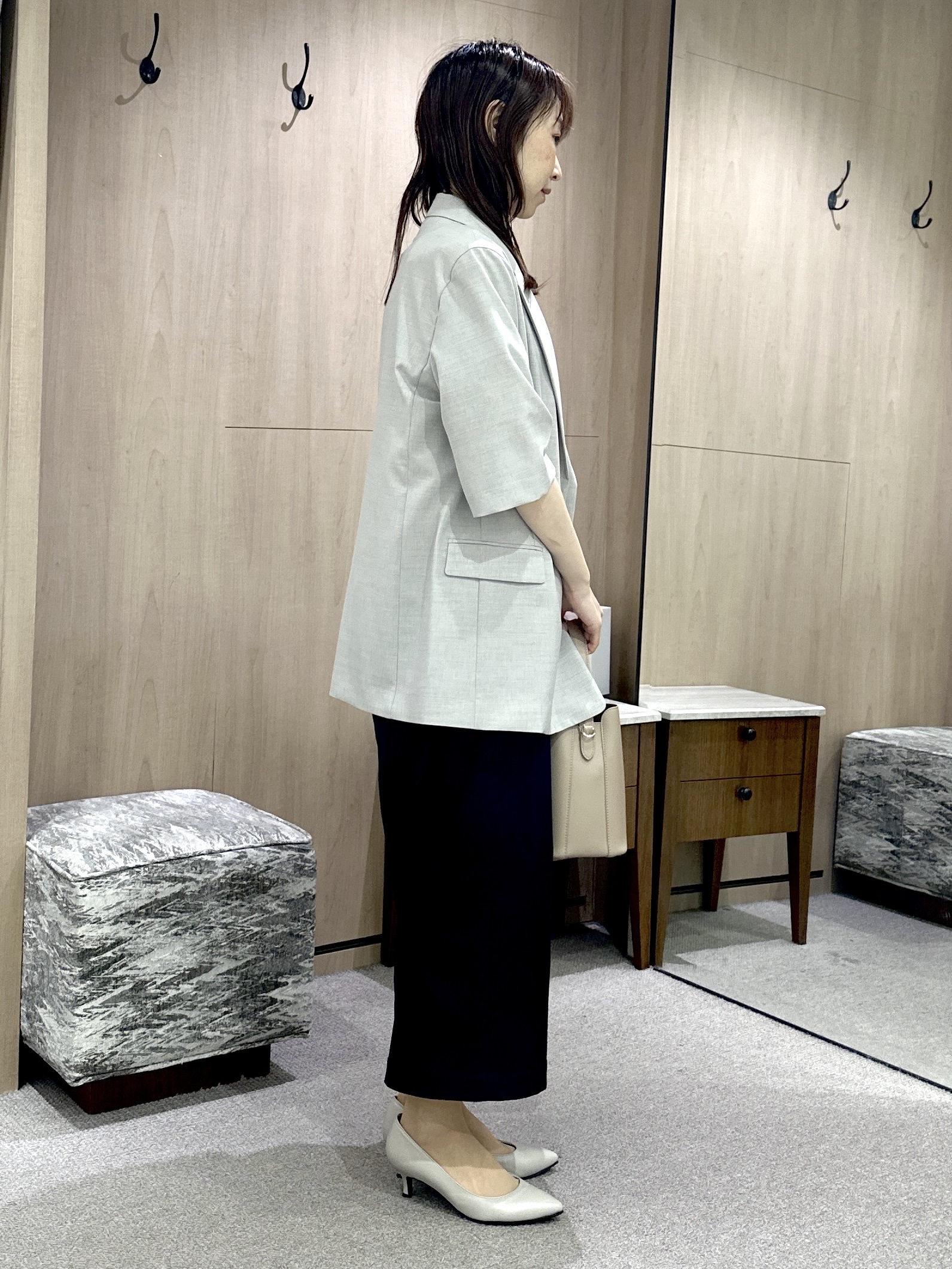 Miwaさんの「UNTITLED｜◆ドライミックスツィードブラウス」を使ったコーディネート