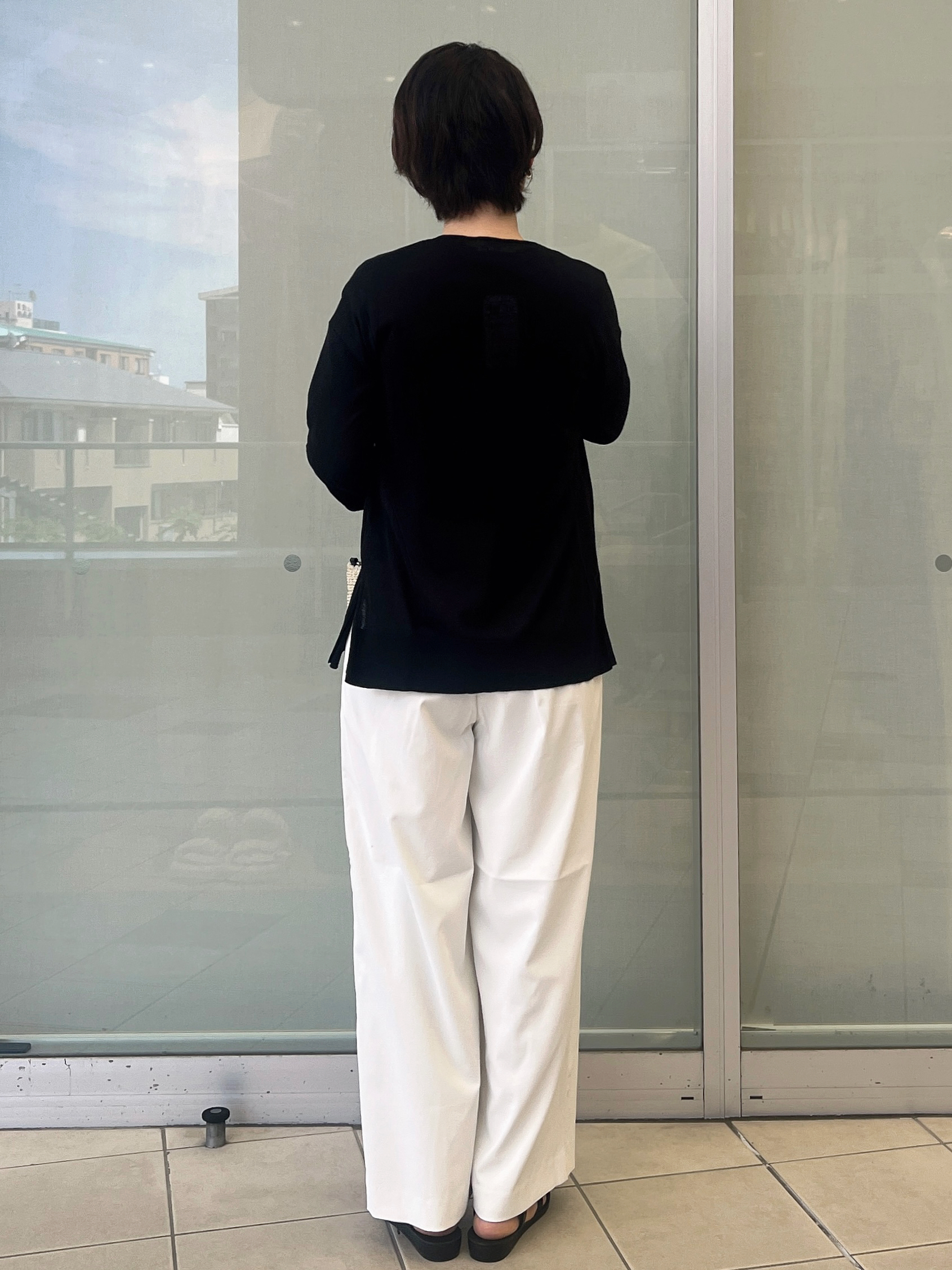 yo-koさんの「OPAQUE.CLIP｜【接触冷感】ニットカーディガン《洗濯機OK／抗ピリング》」を使ったコーディネート