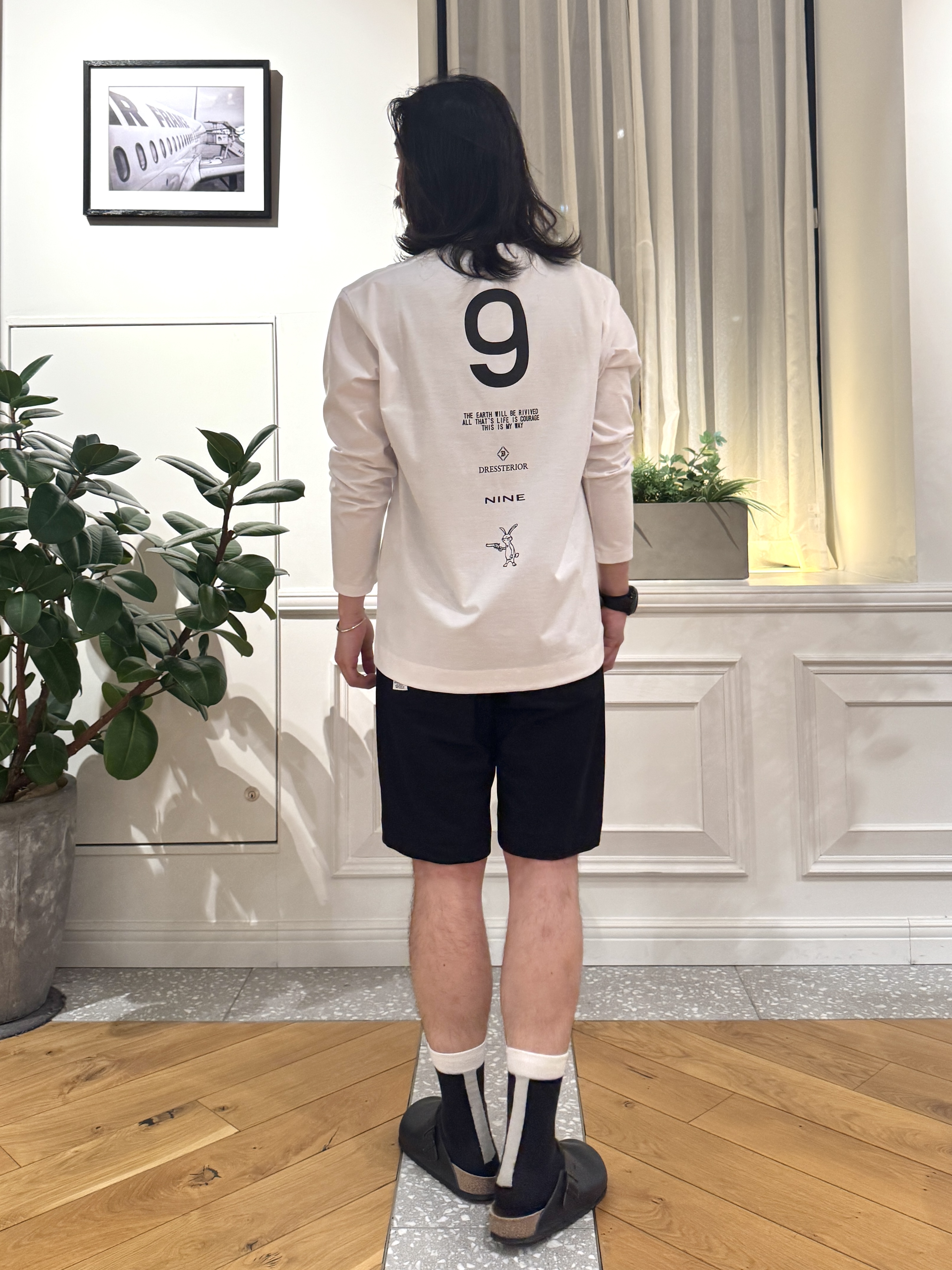 kawarataniさんの「DRESSTERIOR｜【接触冷感/UVカット/抗菌防臭/しわ防止】クールデオドラント ロングTシャツ」を使ったコーディネート