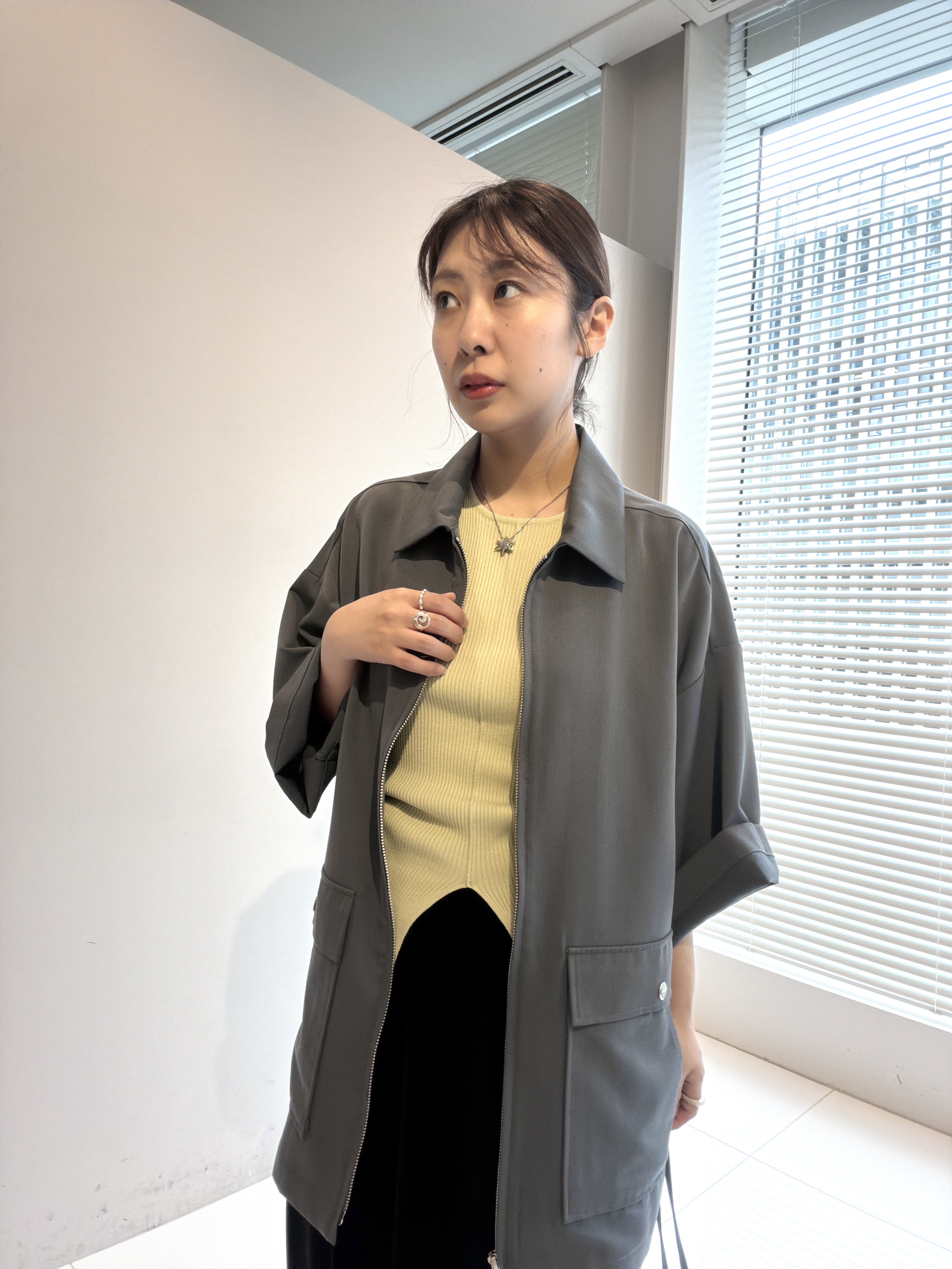 abeさんの「tk.TAKEO KIKUCHI｜フロントジップシャツアウター」を使ったコーディネート