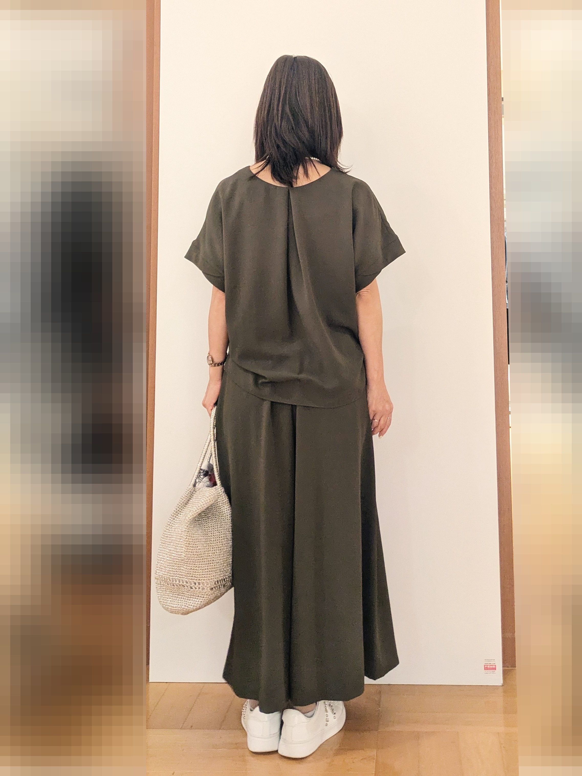 laverさんの「UNTITLED｜【セットアップ可/UVカット/前後2WAY】リラクシーフレンチスリーブブラウス」を使ったコーディネート