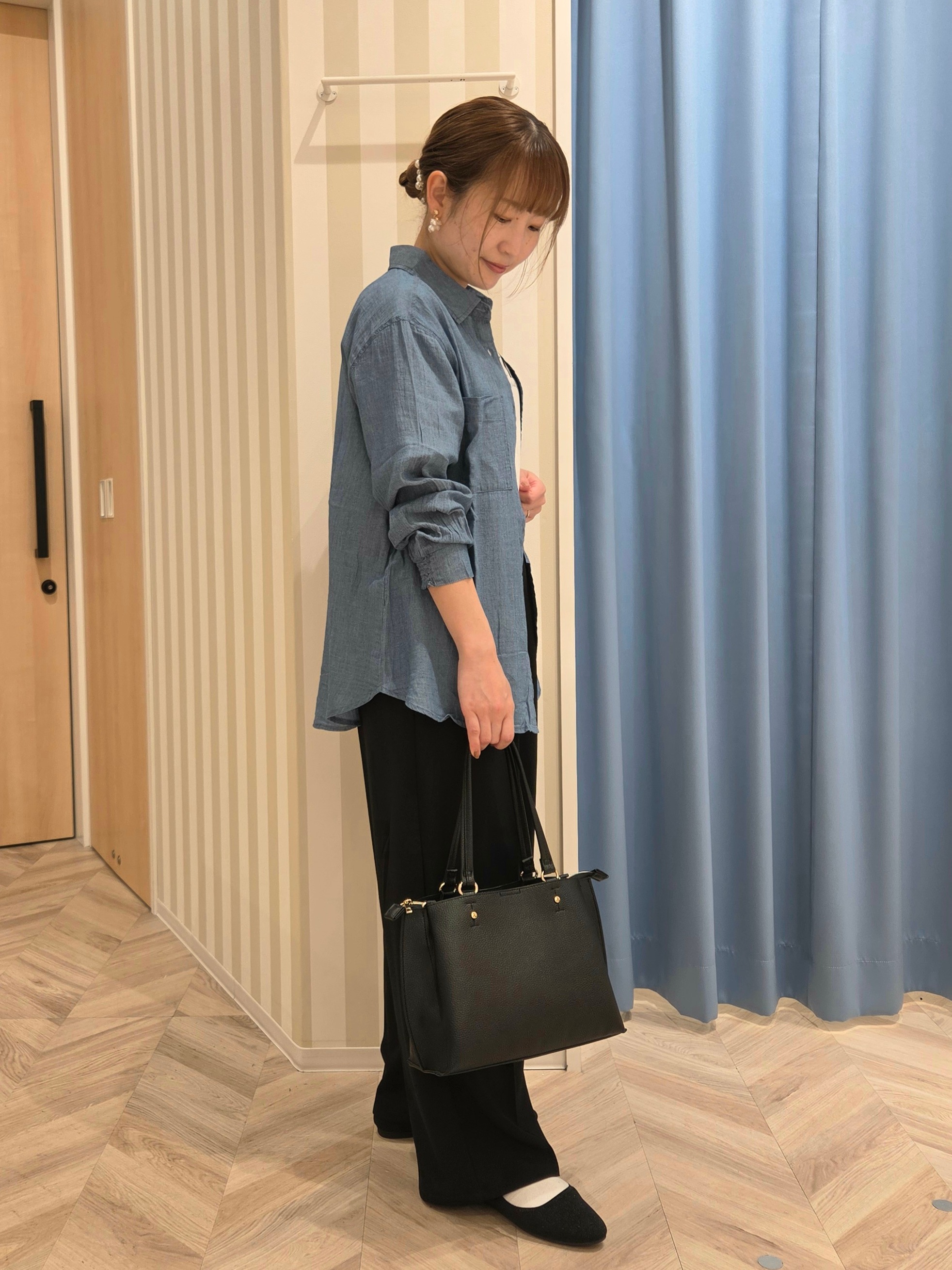 Ikumiさんの「SHOO･LA･RUE｜【綿100％/S-LL/プチプラ】選べる3柄 プリントアソートTシャツ」を使ったコーディネート