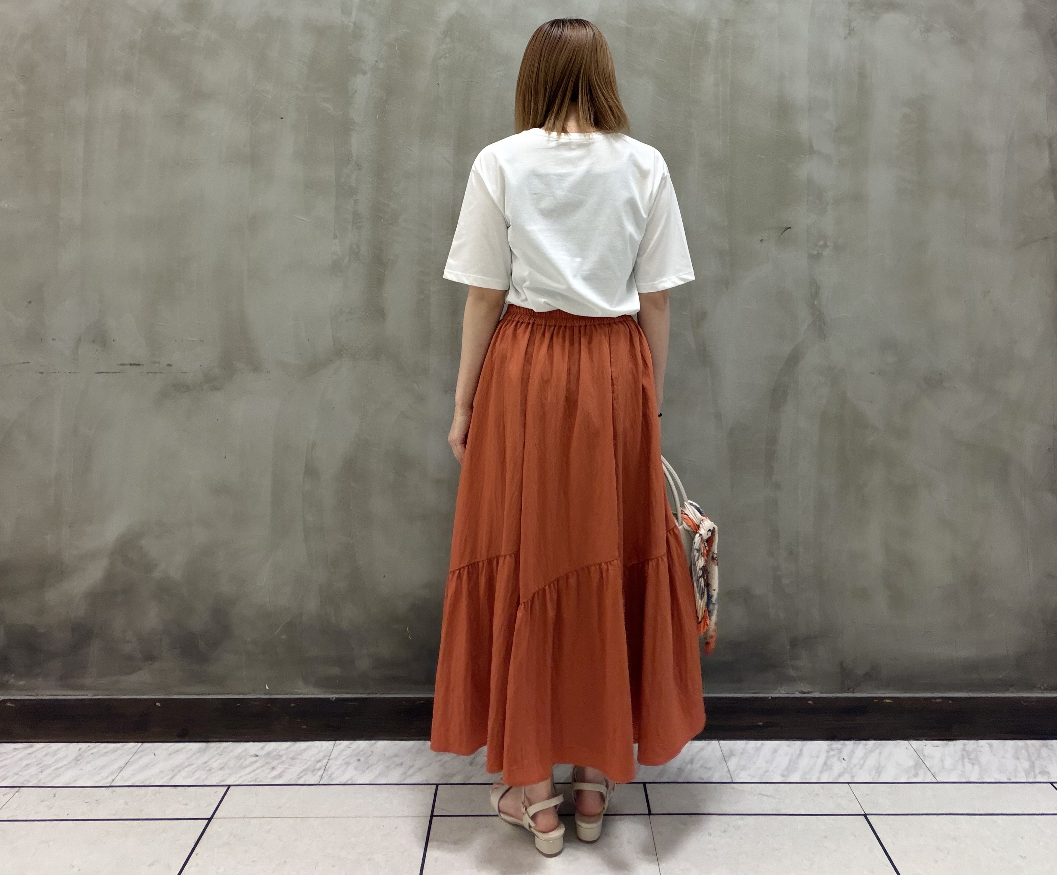 maiさんの「grove｜【UVカット/接触冷感】プリントアソート5分袖Tシャツ」を使ったコーディネート