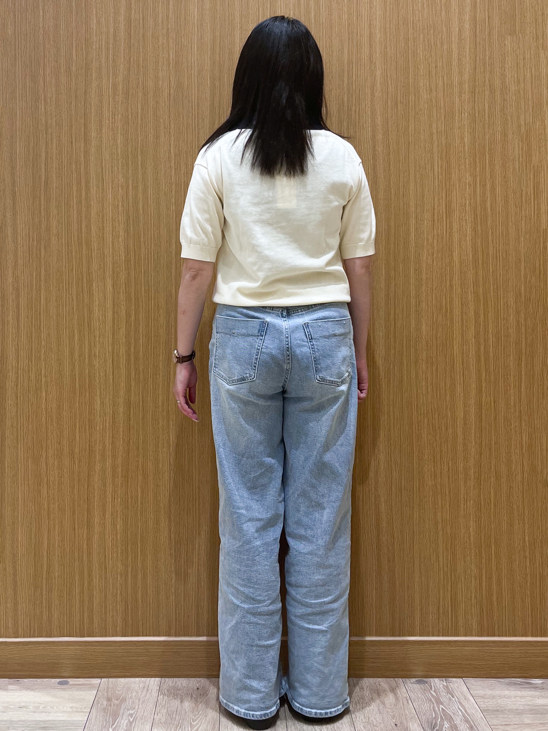 aさんの「OPAQUE.CLIP｜ビッグポロ衿ニット【洗濯機OK】」を使ったコーディネート