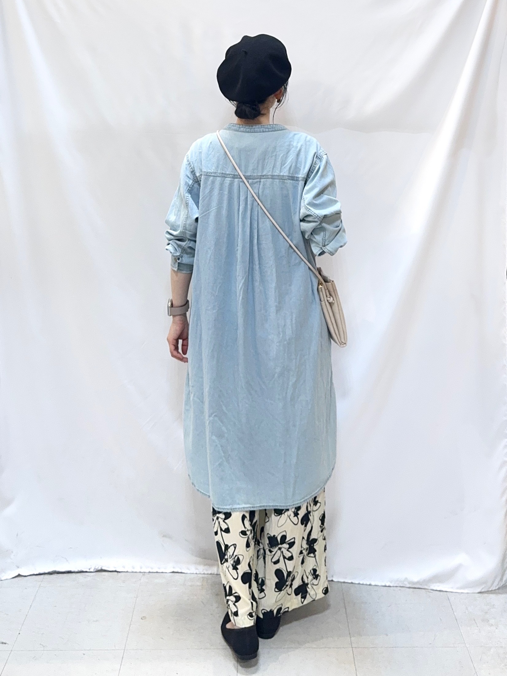 𝐇𝐢𝐫𝐨𝐦𝐢さんの「SHOO･LA･RUE｜【ネックアソート/洗濯機可】テレコ5分袖トップス」を使ったコーディネート