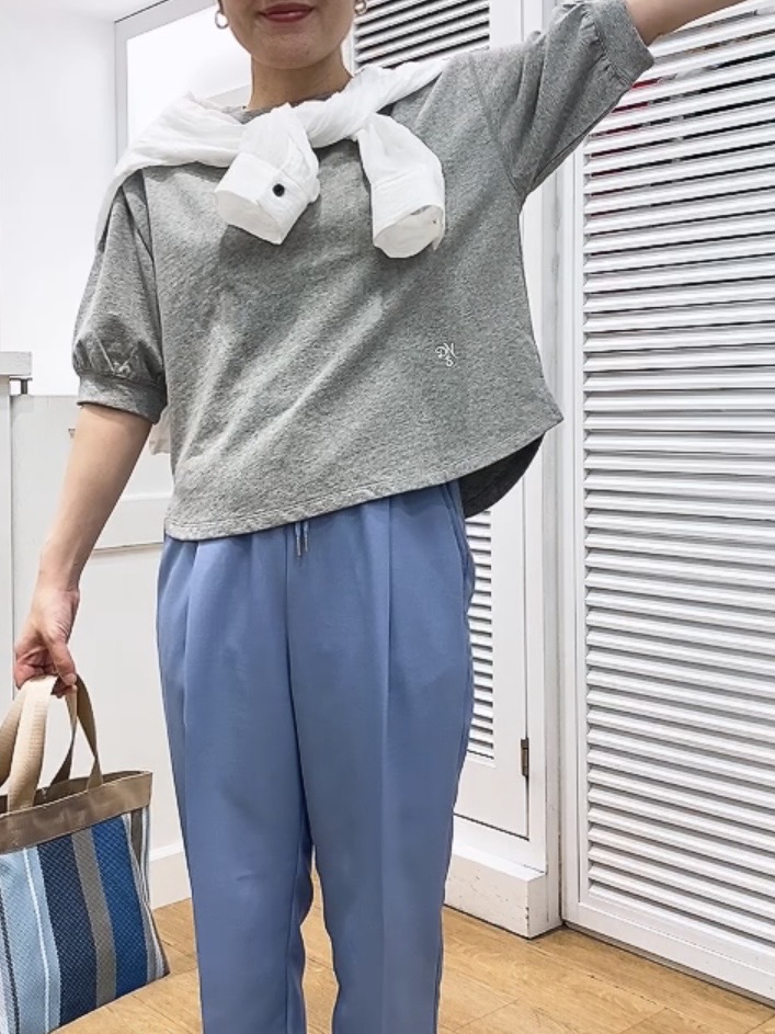 Hamaさんの「Dessin｜【360度可愛い】バックヘンリーカットソー5分袖」を使ったコーディネート