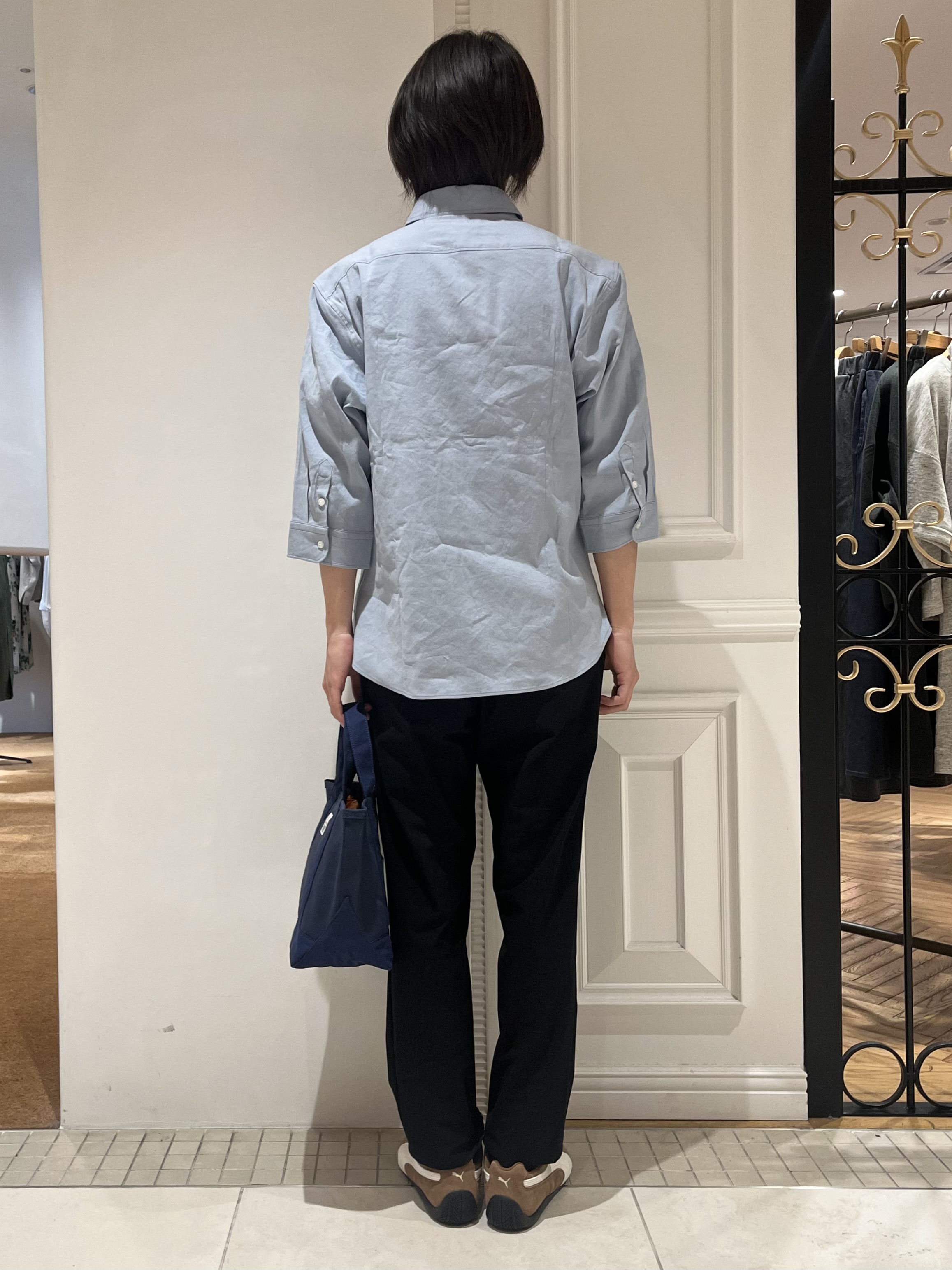 Watanabeさんの「DRESSTERIOR｜バイオリネン スリークオーターシャツ」を使ったコーディネート