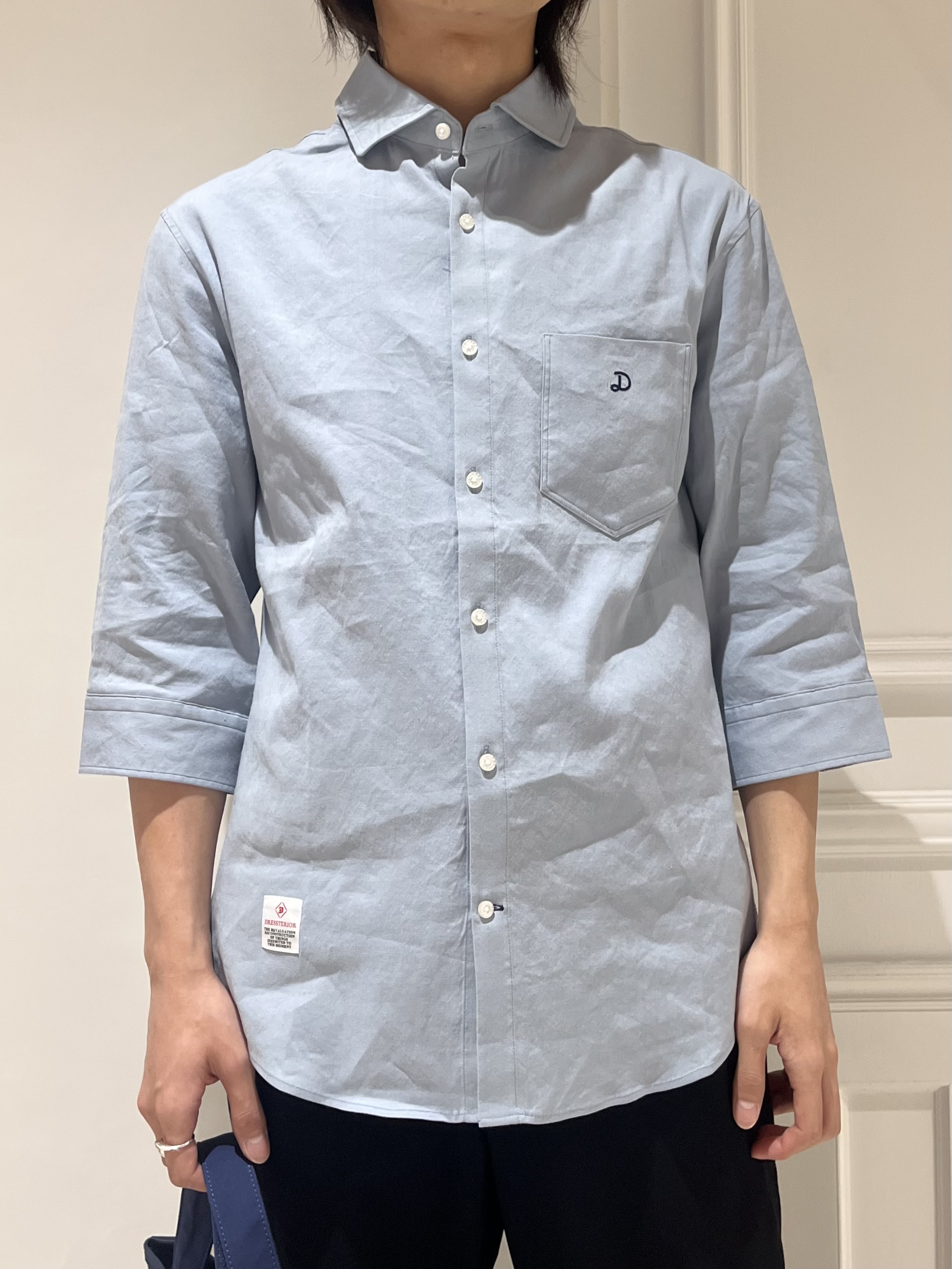 Watanabeさんの「DRESSTERIOR｜バイオリネン スリークオーターシャツ」を使ったコーディネート