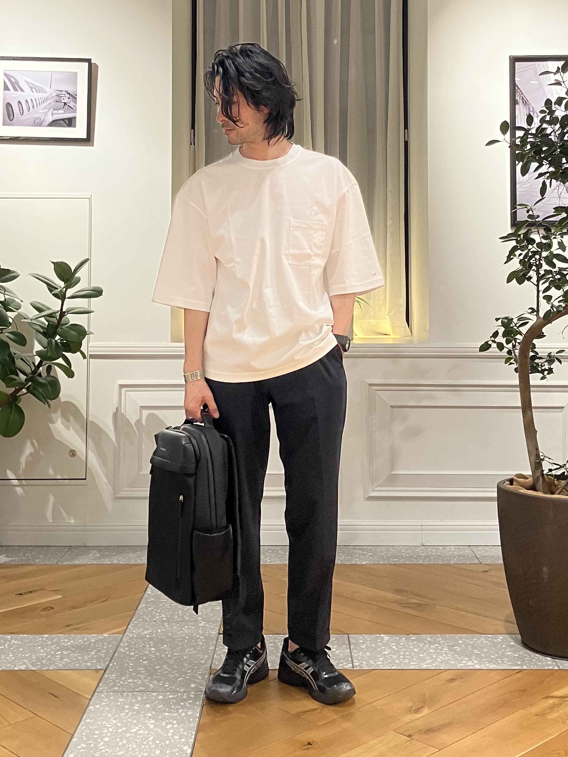 junyaさんの「DRESSTERIOR｜【干場義雅&times;DRESSTERIOR】ICE CLEAR COTTON Tシャツ」を使ったコーディネート