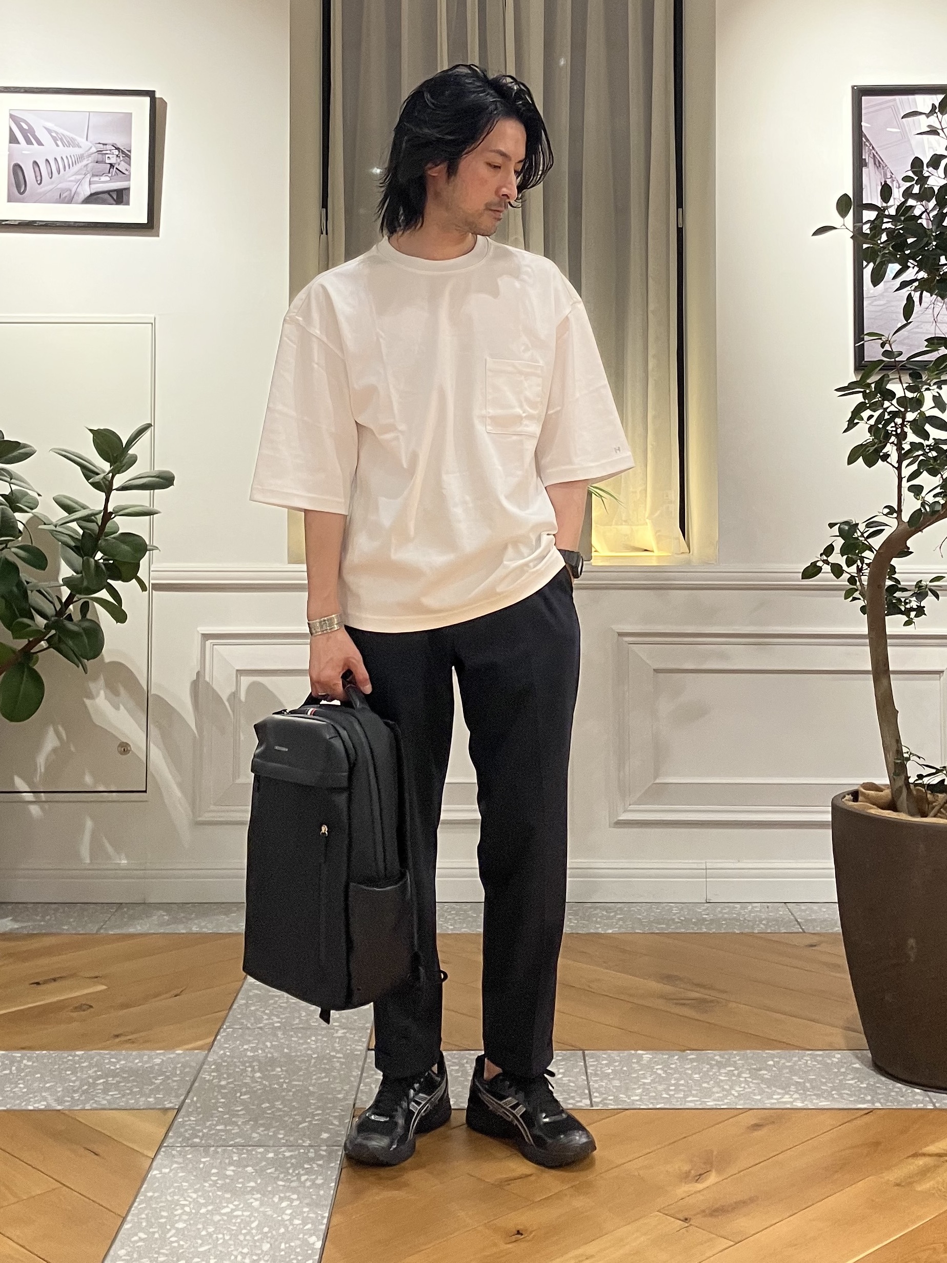 junyaさんの「DRESSTERIOR｜【干場義雅&times;DRESSTERIOR】ICE CLEAR COTTON Tシャツ」を使ったコーディネート