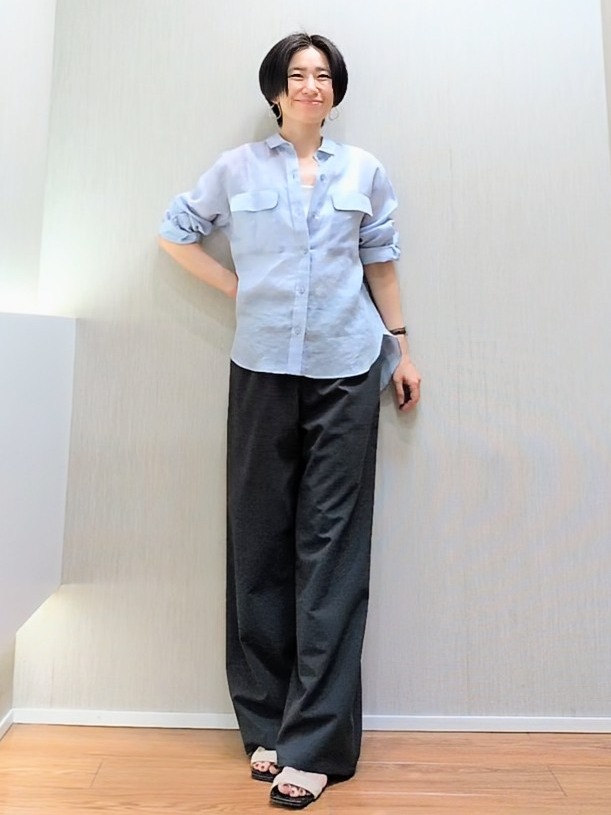 ミズタさんの「UNTITLED｜【接触冷感】ドライタッチシャツ」を使ったコーディネート