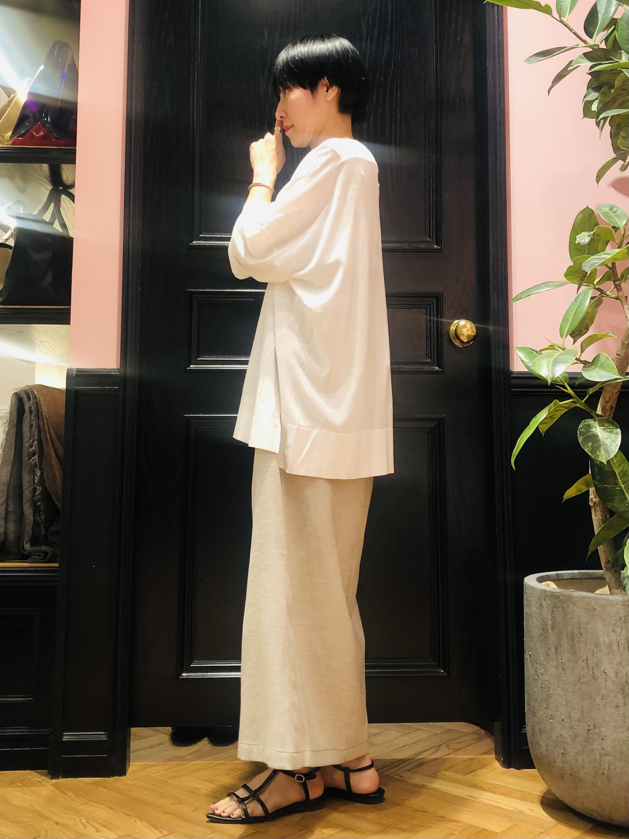 OGATAさんの「DRESSTERIOR｜◆【接触冷感/UVカット】ウォッシャブル スピンコットン カーディガン」を使ったコーディネート