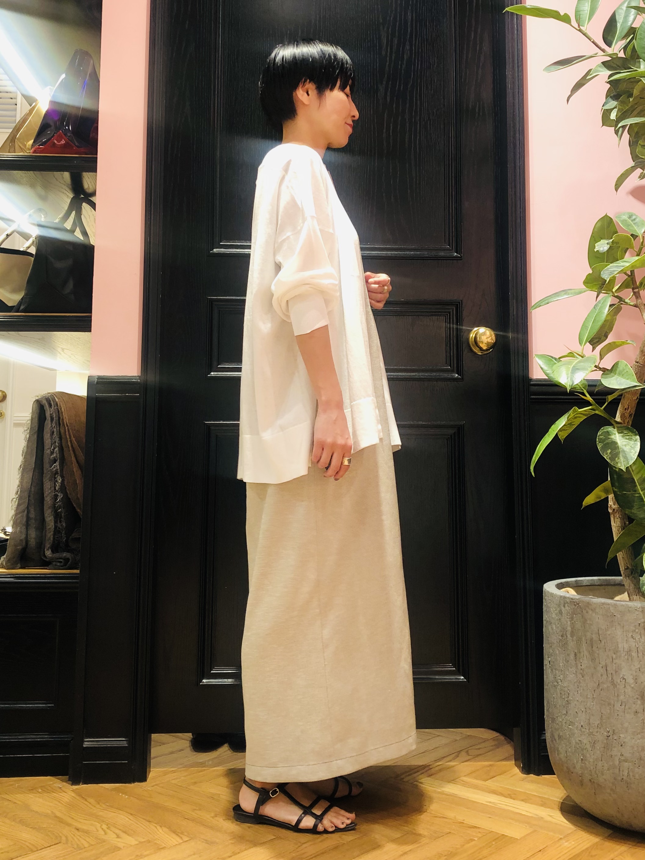 OGATAさんの「DRESSTERIOR｜◆【接触冷感/UVカット】ウォッシャブル スピンコットン カーディガン」を使ったコーディネート