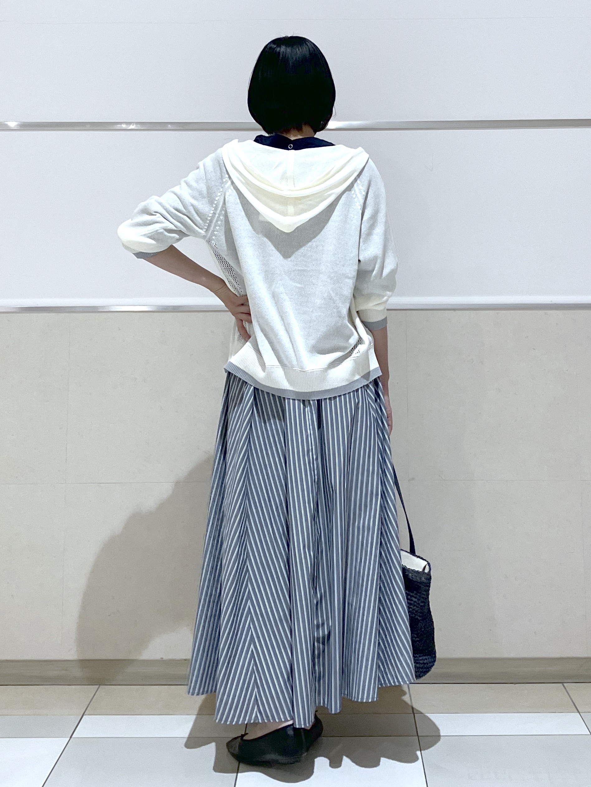eriko さんの「Dessin｜【360度可愛い】バックヘンリーカットソー5分袖」を使ったコーディネート