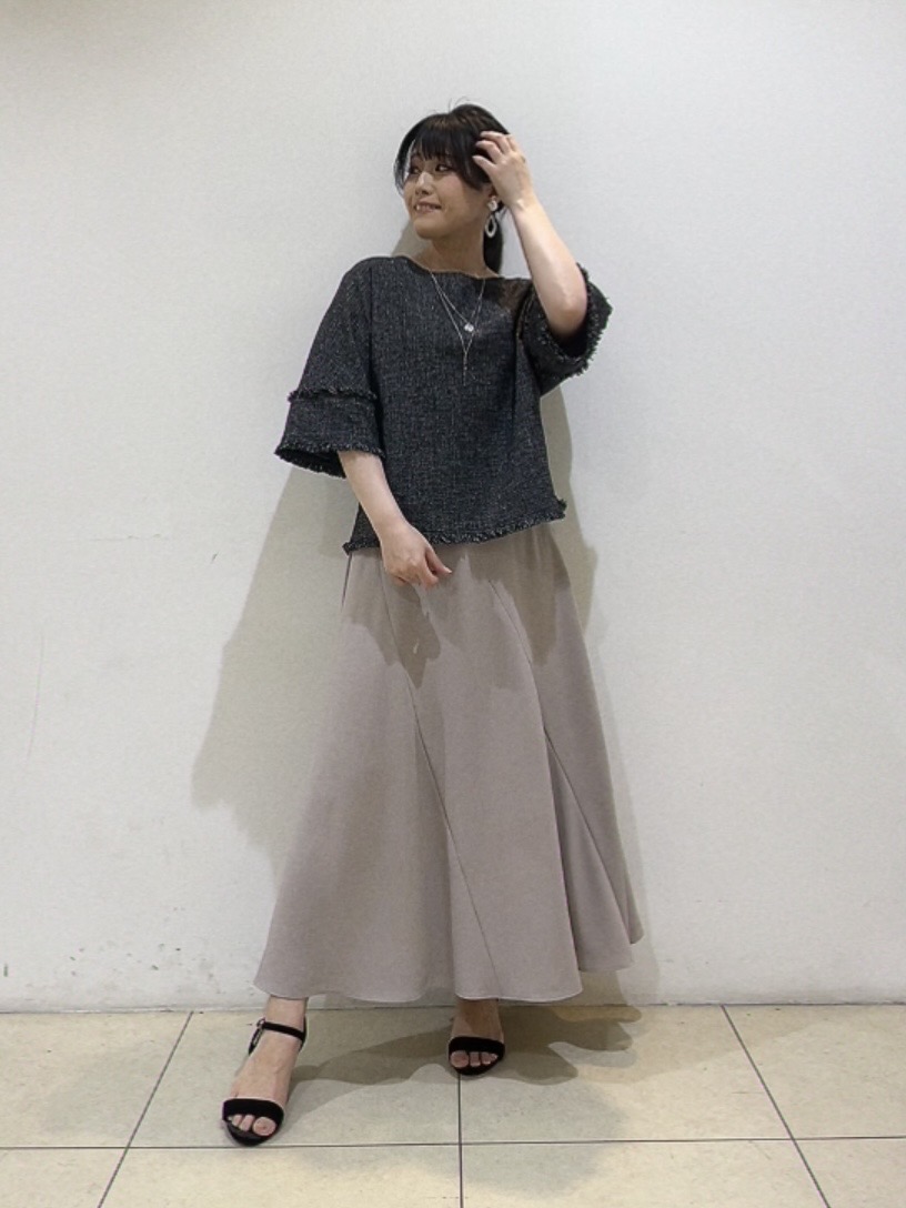 watanabeさんの「UNTITLED｜【セットアップ可/接触冷感/遮熱】リラクシーフレアスカート」を使ったコーディネート