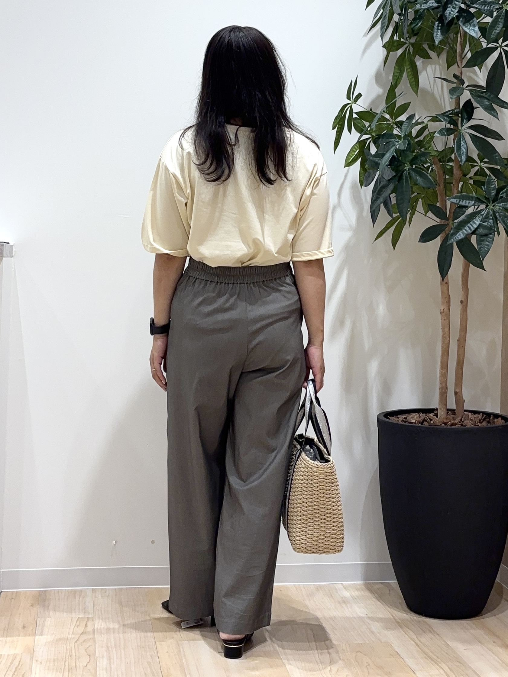 miraiさんの「grove｜【UVカット/接触冷感】プリントアソート5分袖Tシャツ」を使ったコーディネート
