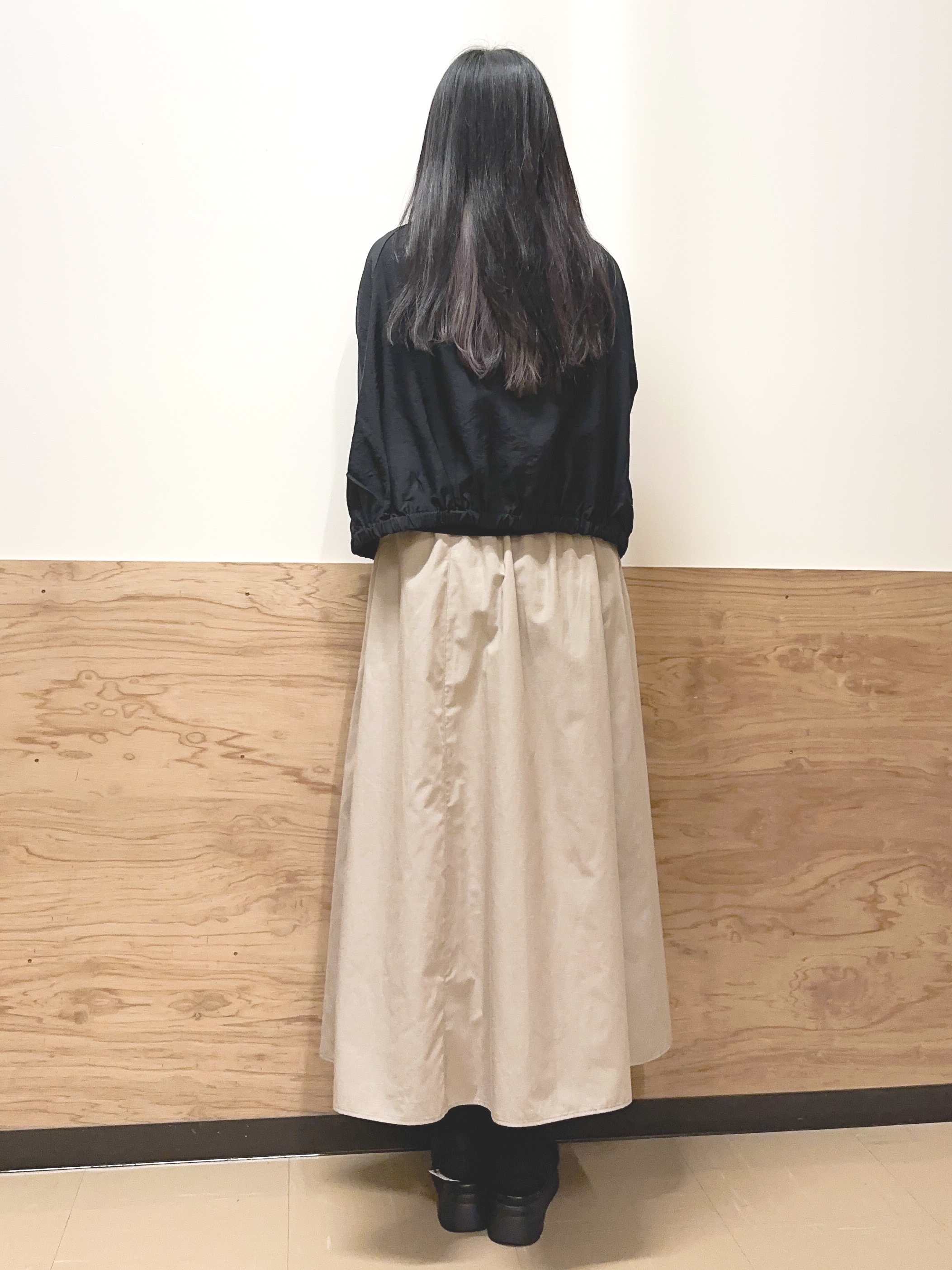 すーさんの「grove｜気温調整にも◎ブラウス感覚で羽織れるシアーブルゾン」を使ったコーディネート