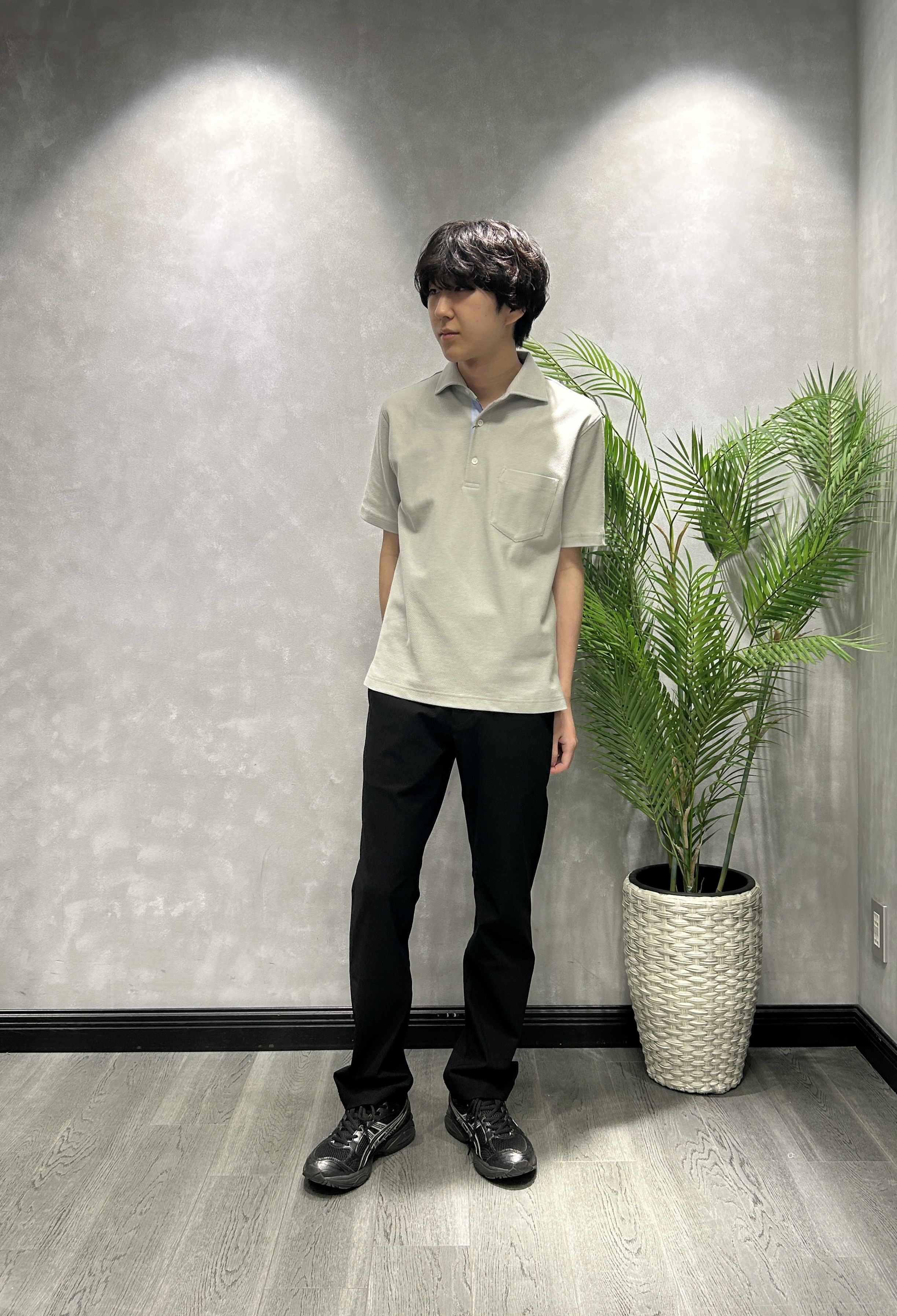 ruiさんの「TAKEO KIKUCHI｜【通気性】ジャージ千鳥柄 ジャケット」を使ったコーディネート