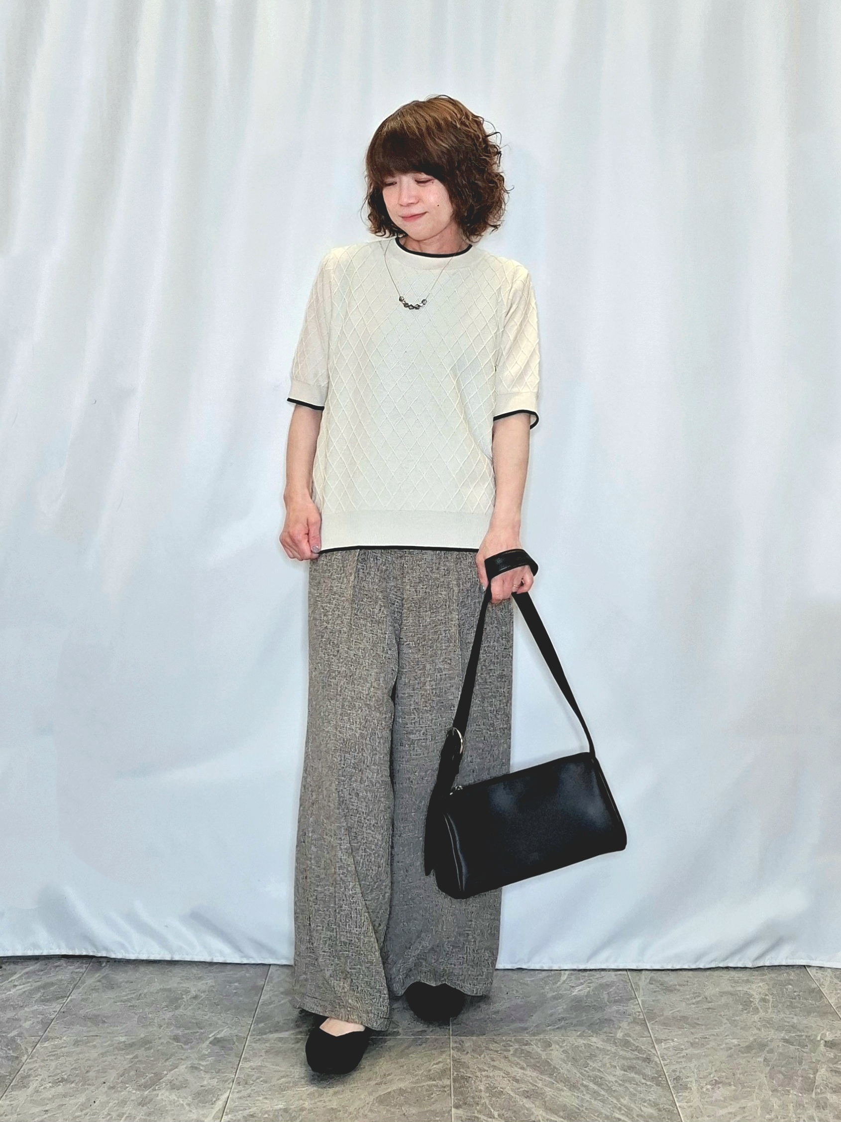 ぬーさんの「SHOO･LA･RUE｜【洗濯機可/UV】さらっとしたタッチが心地よい ミドルカーディガン」を使ったコーディネート