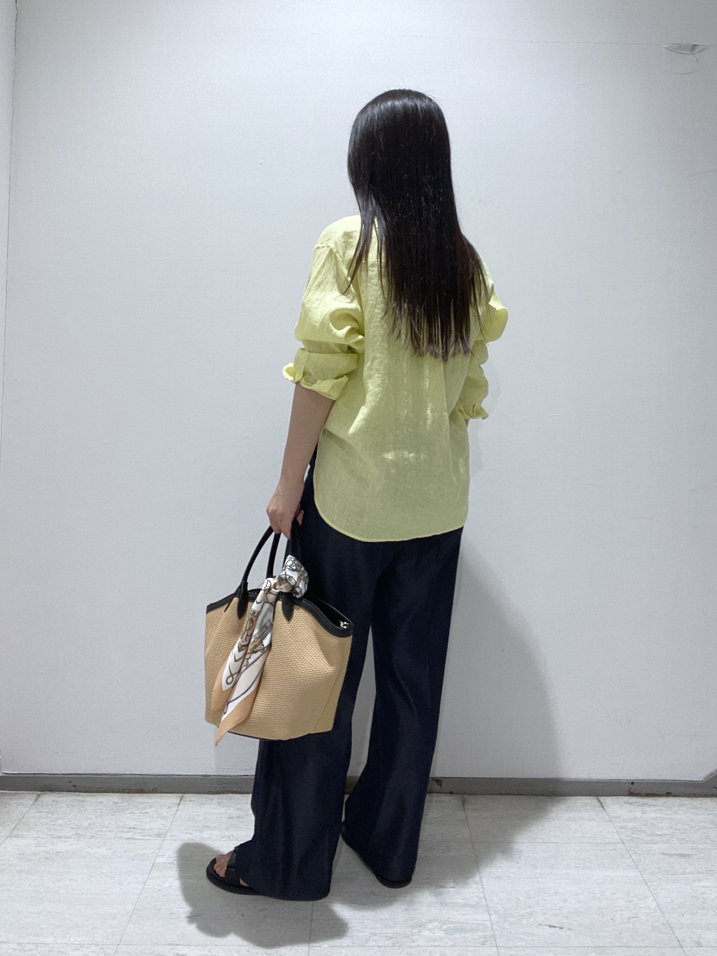 meiさんの「INDIVI｜【接触冷感／2WAY】カシュクールリネンシャツ」を使ったコーディネート