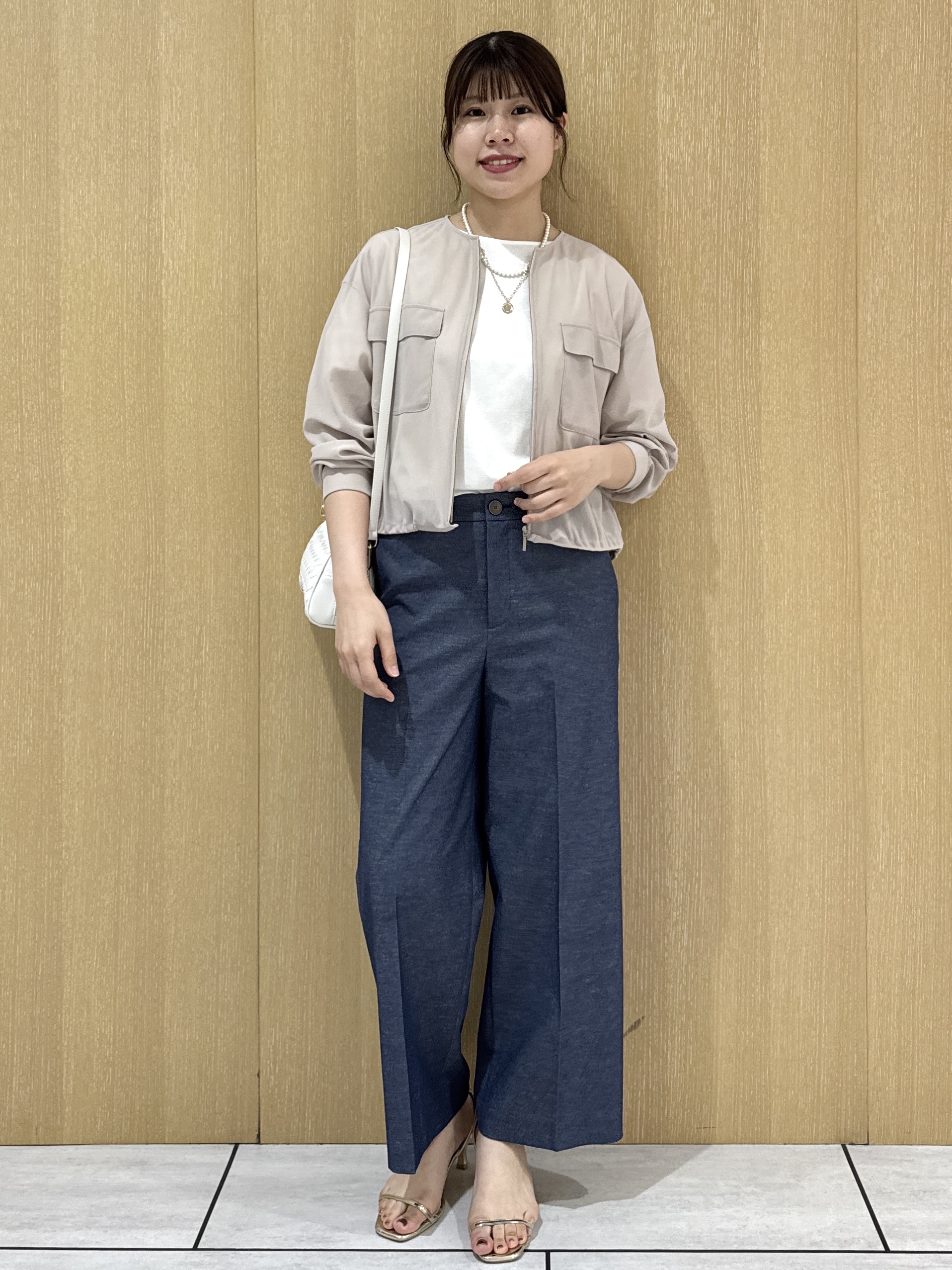 nanaさんの「UNTITLED｜◆【洗える】シアーブルゾン」を使ったコーディネート