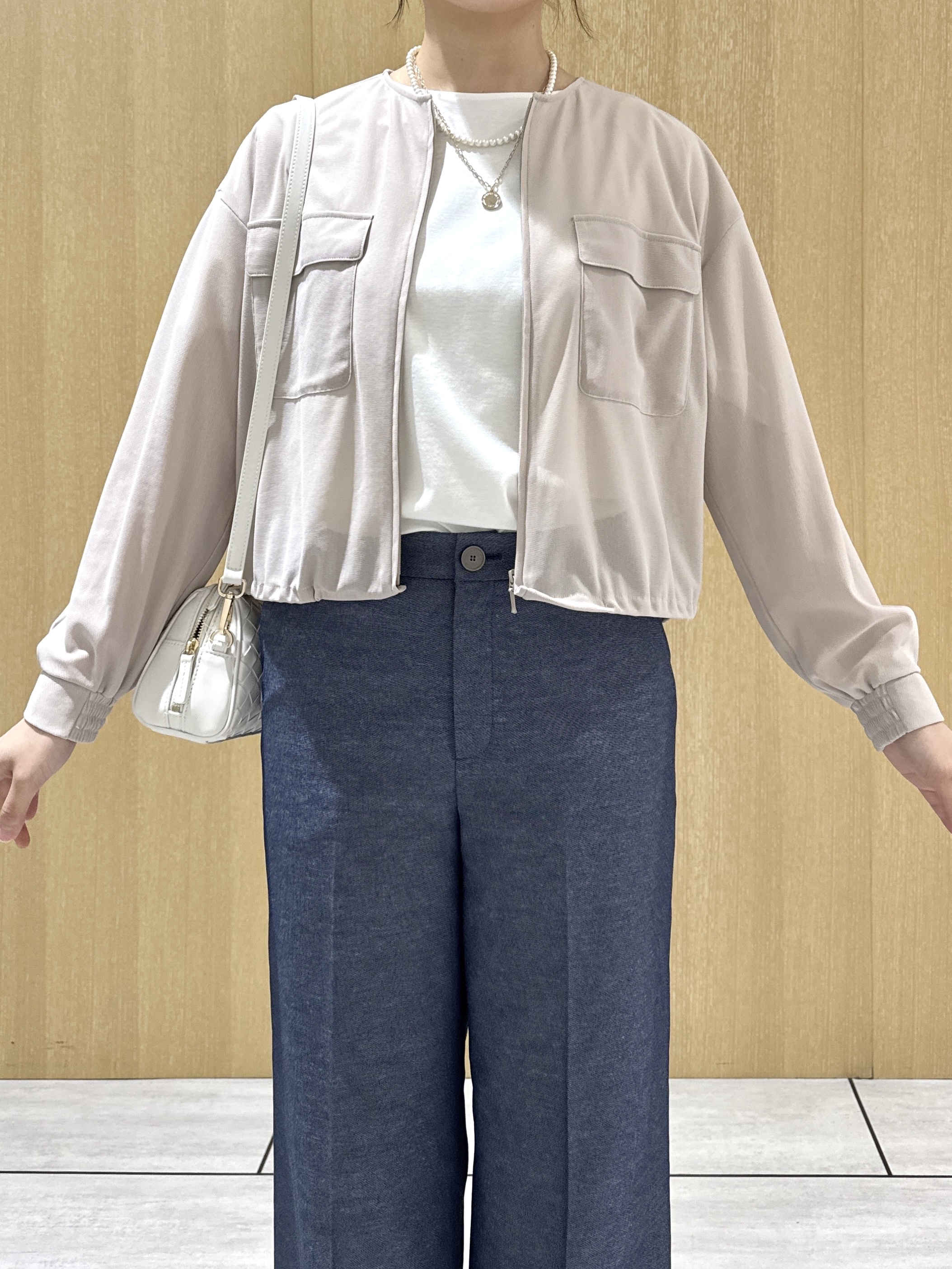 nanaさんの「UNTITLED｜◆【洗える】シアーブルゾン」を使ったコーディネート
