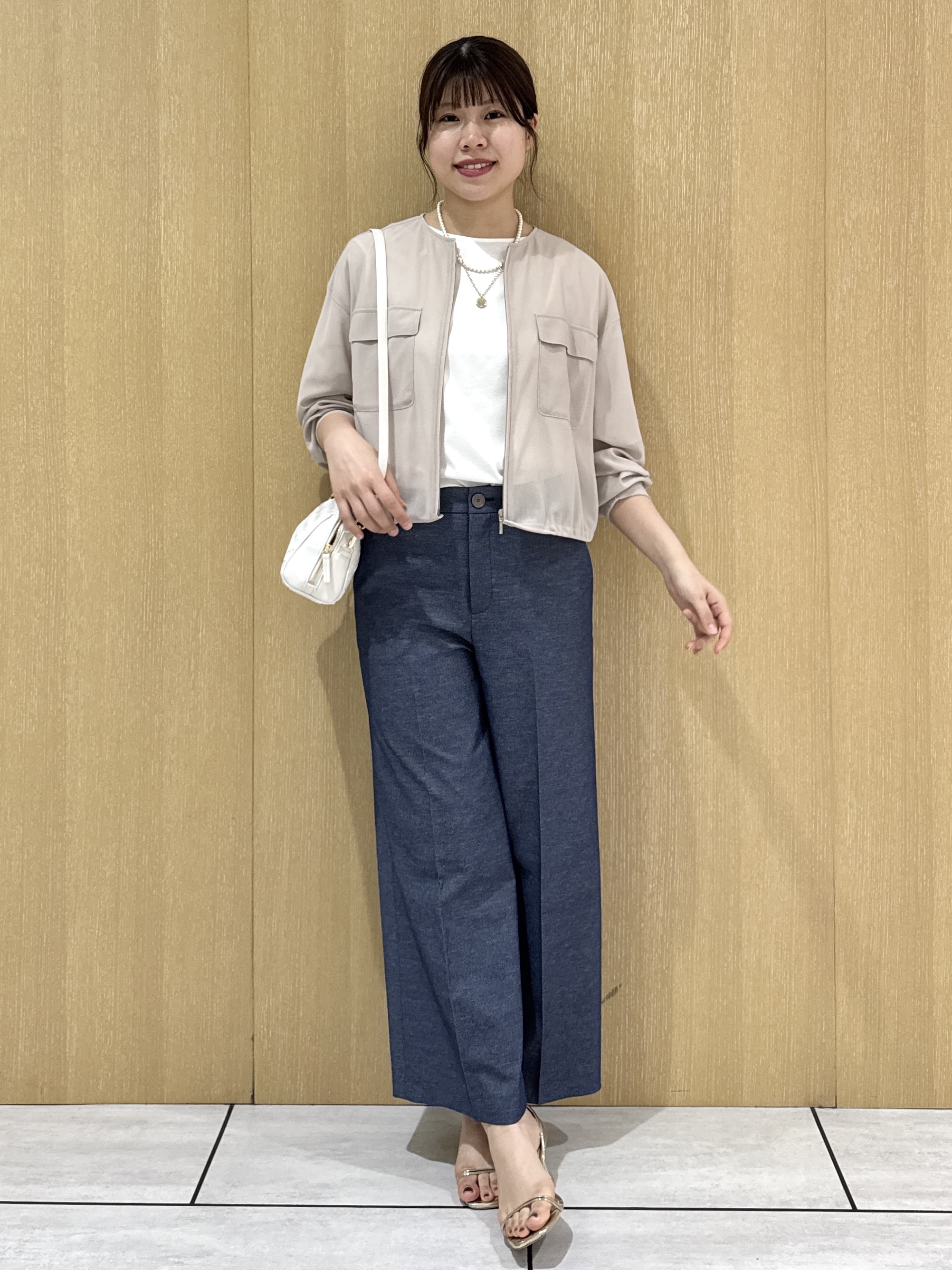 nanaさんの「UNTITLED｜◆【洗える】シアーブルゾン」を使ったコーディネート