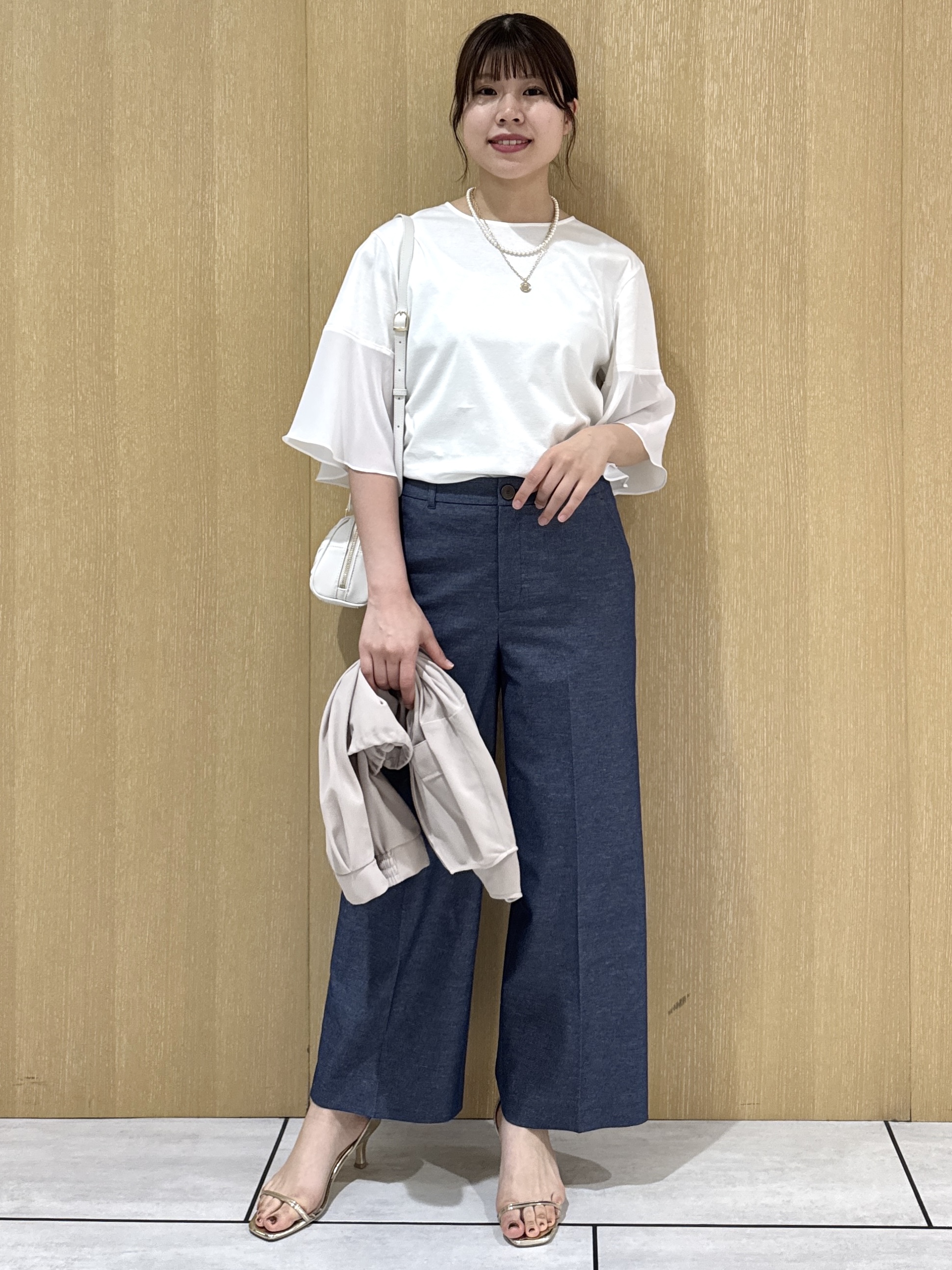 nanaさんの「UNTITLED｜◆【洗える】シアーブルゾン」を使ったコーディネート