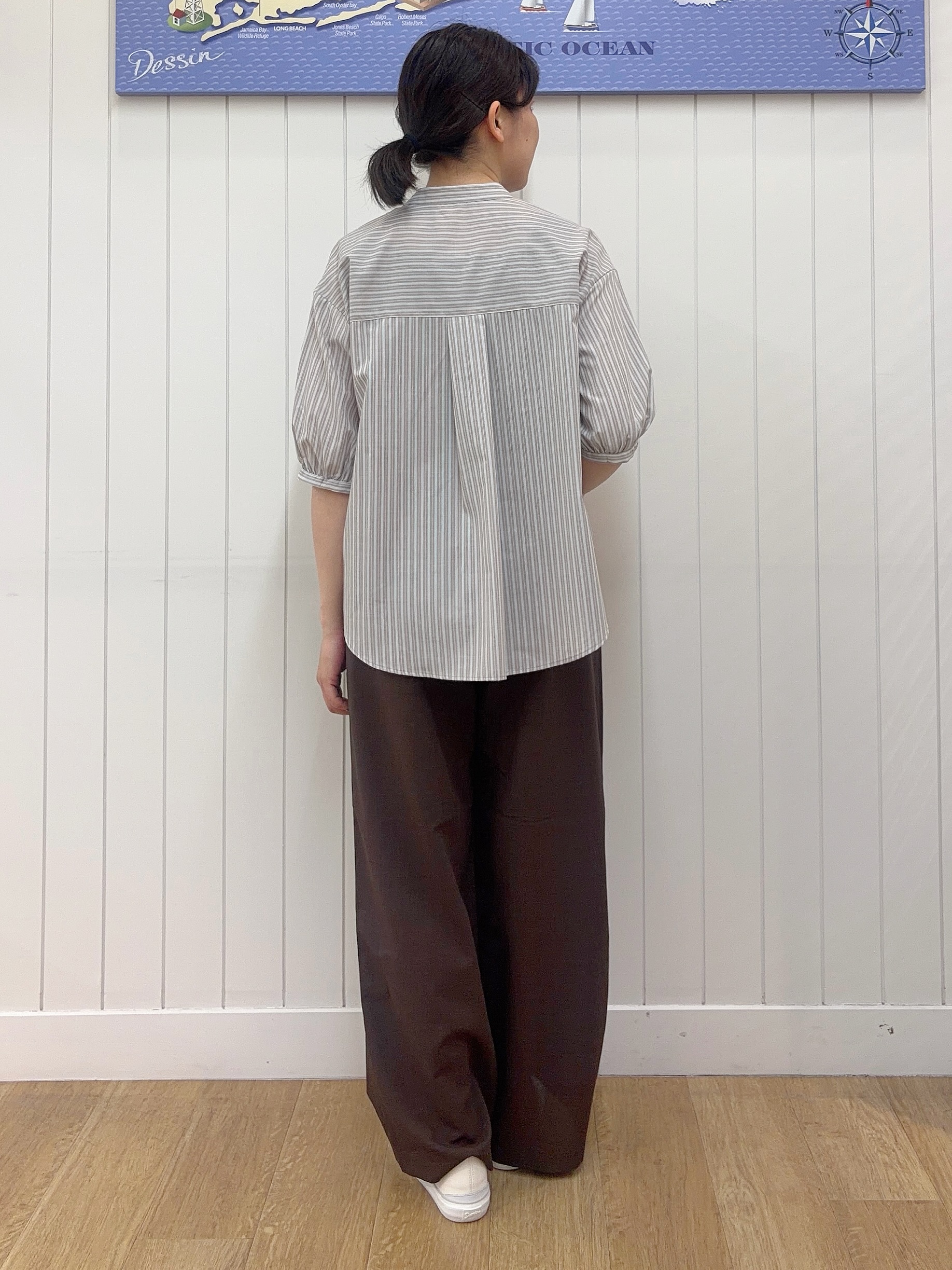 Mayaさんの「Dessin｜【着映え/洗える】フロントフリル五分袖ブラウス」を使ったコーディネート
