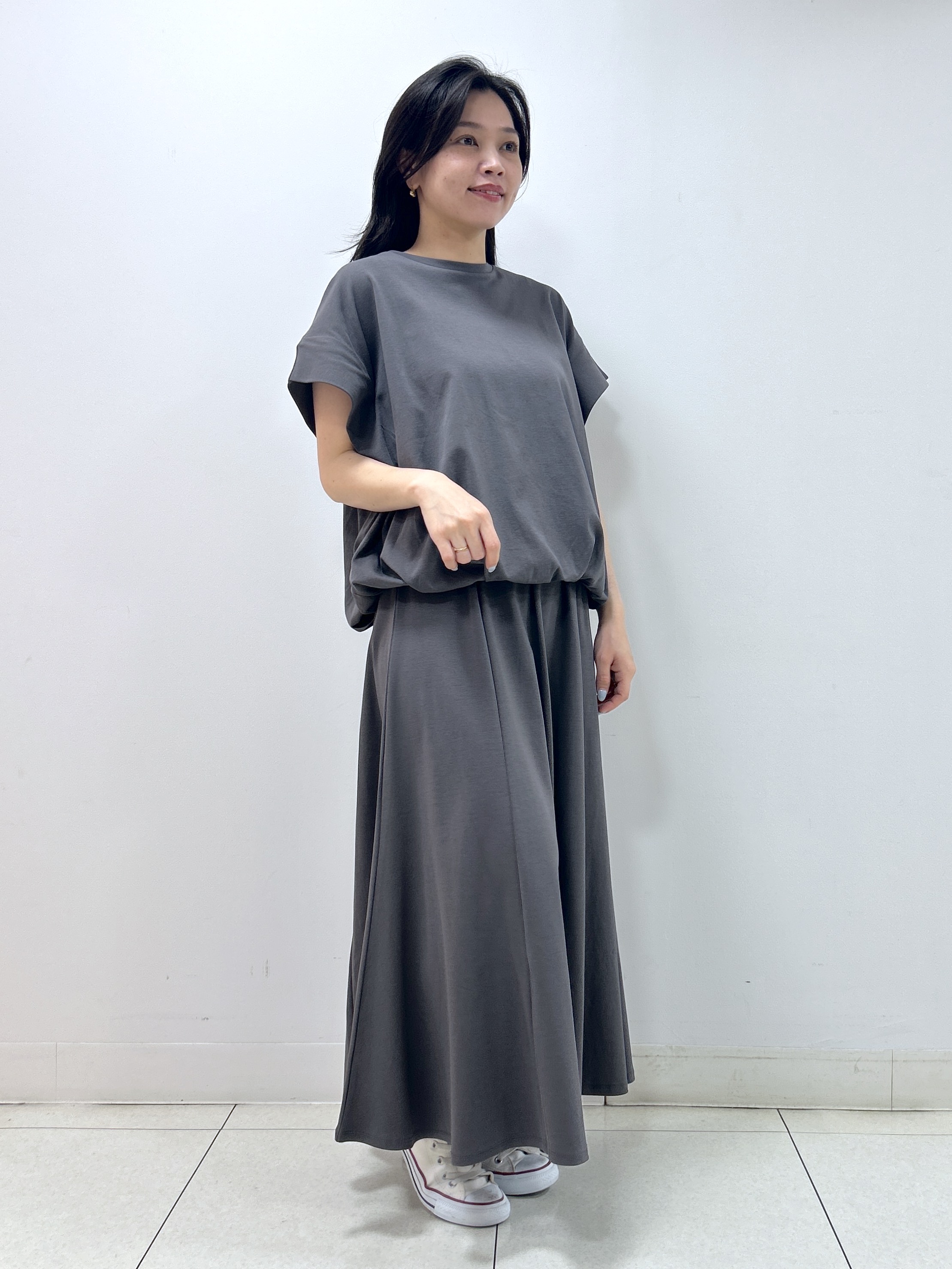 Kaiさんの「Dessin｜【2点セット/汗シミ防止】ミニ裏毛セットアップ」を使ったコーディネート
