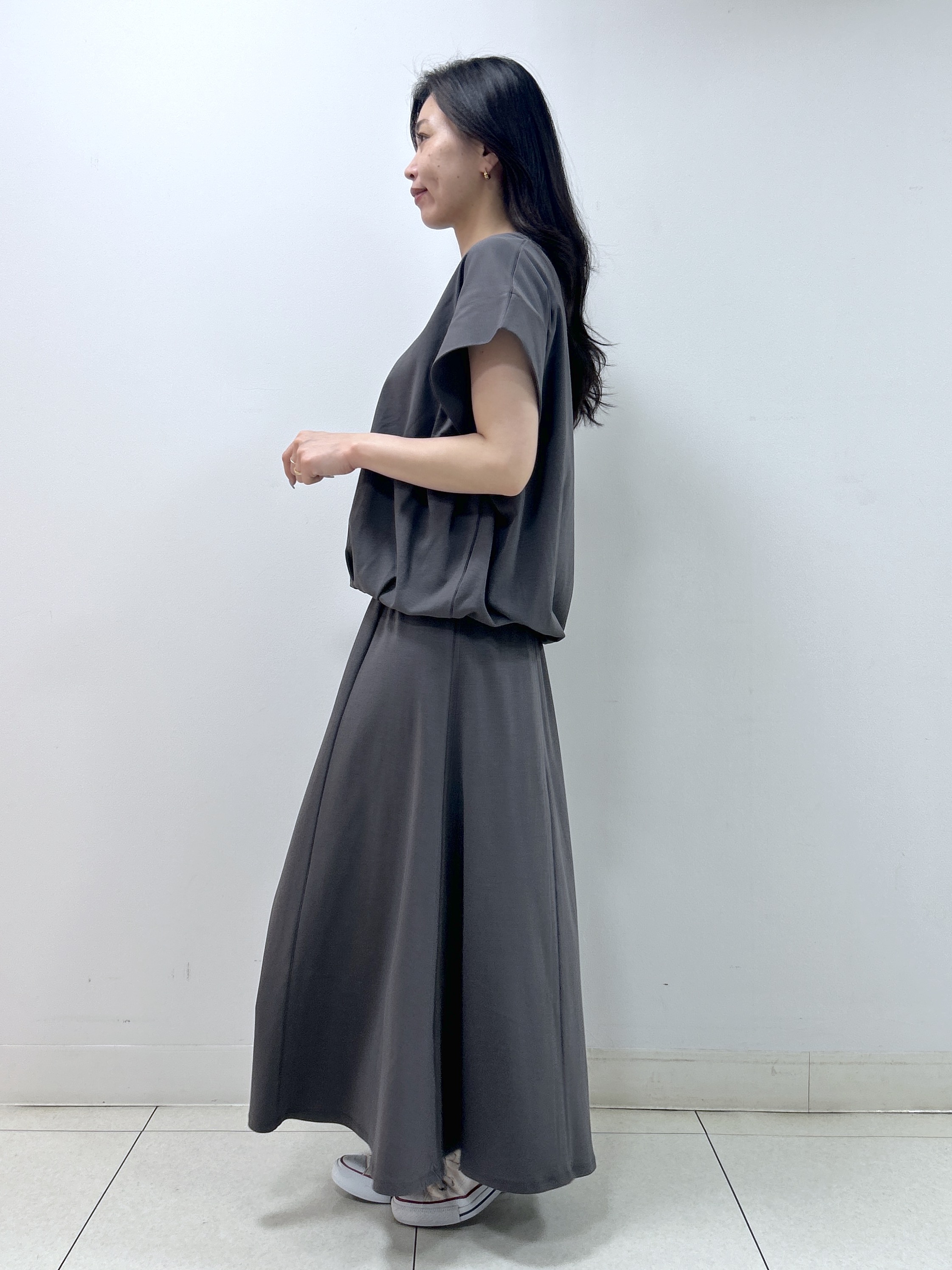 Kaiさんの「Dessin｜【2点セット/汗シミ防止】ミニ裏毛セットアップ」を使ったコーディネート