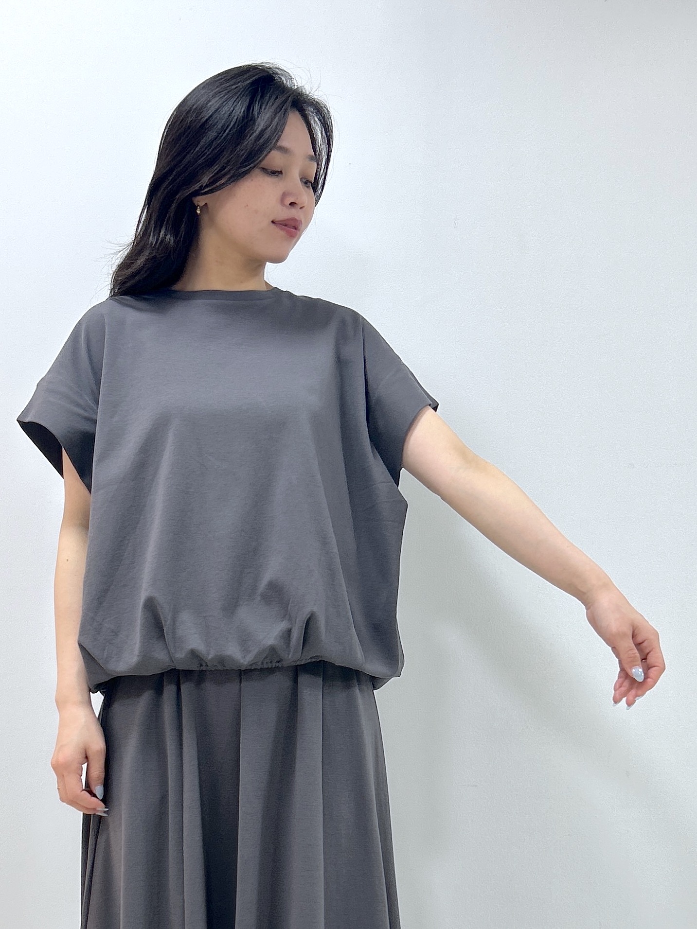 Kaiさんの「Dessin｜【2点セット/汗シミ防止】ミニ裏毛セットアップ」を使ったコーディネート