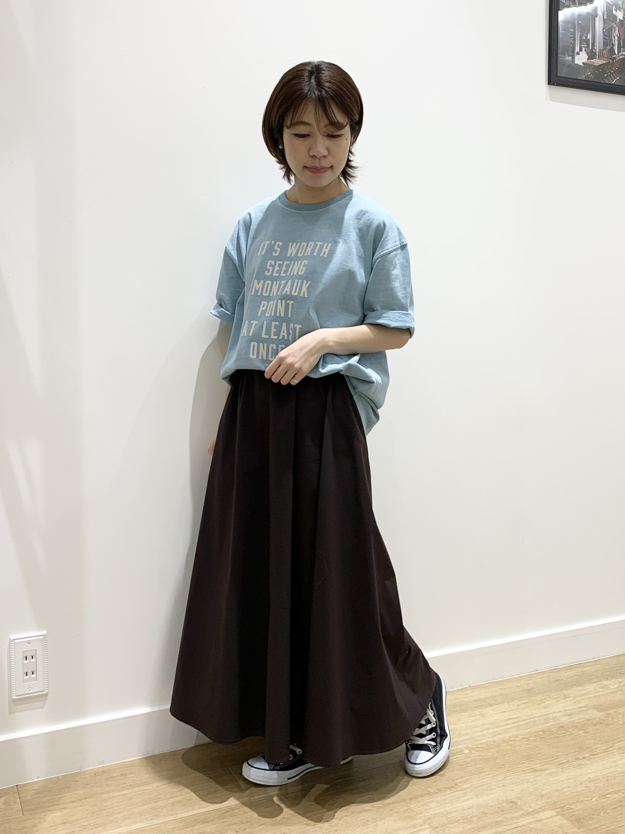 IMARIさんの「Dessin｜【ユニセックス/洗える】ピグメントロゴTシャツ」を使ったコーディネート
