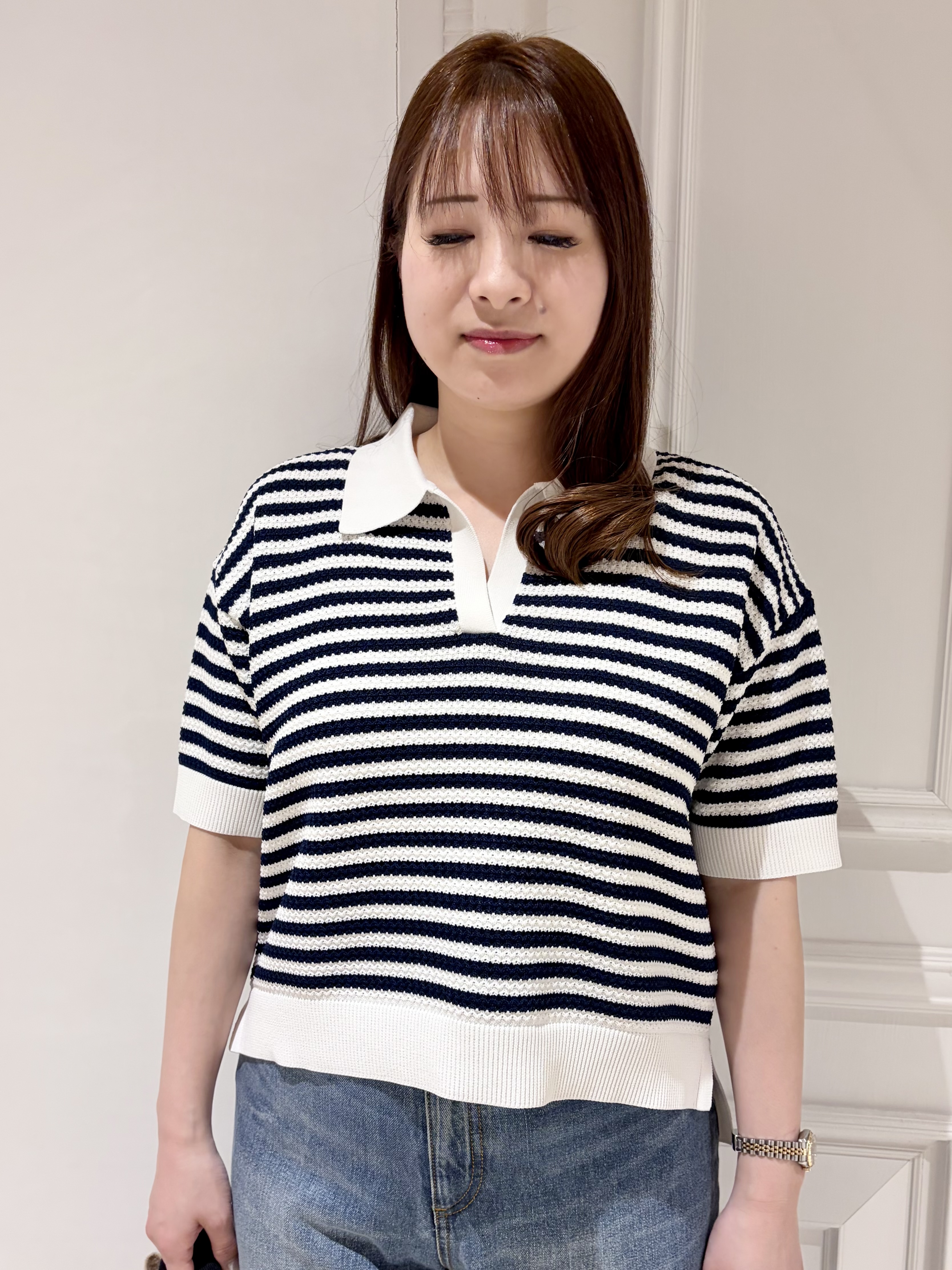 minowaさんの「DRESSTERIOR｜ヴィンテージ加工ワイドデニムパンツ」を使ったコーディネート
