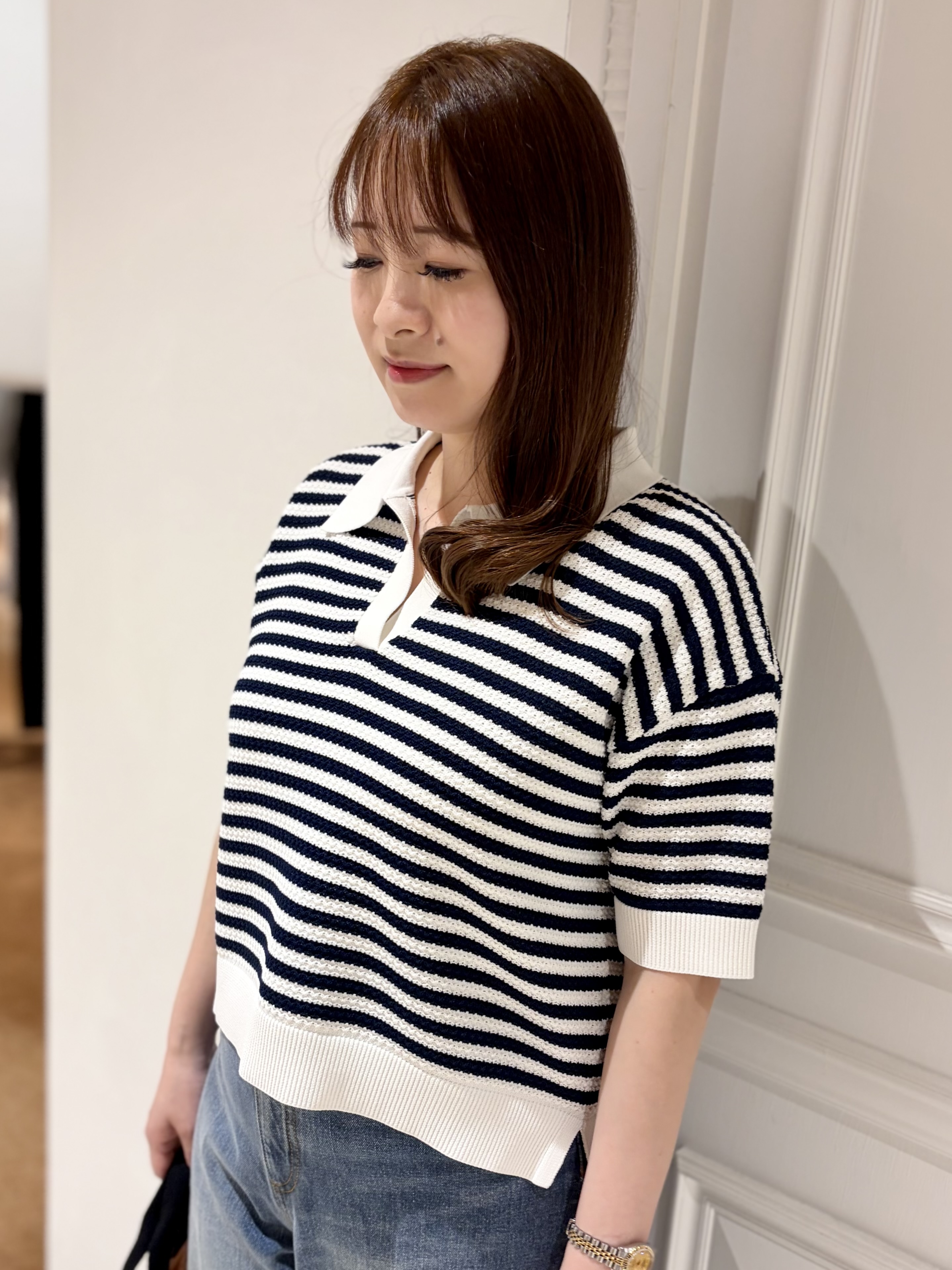 minowaさんの「DRESSTERIOR｜ヴィンテージ加工ワイドデニムパンツ」を使ったコーディネート